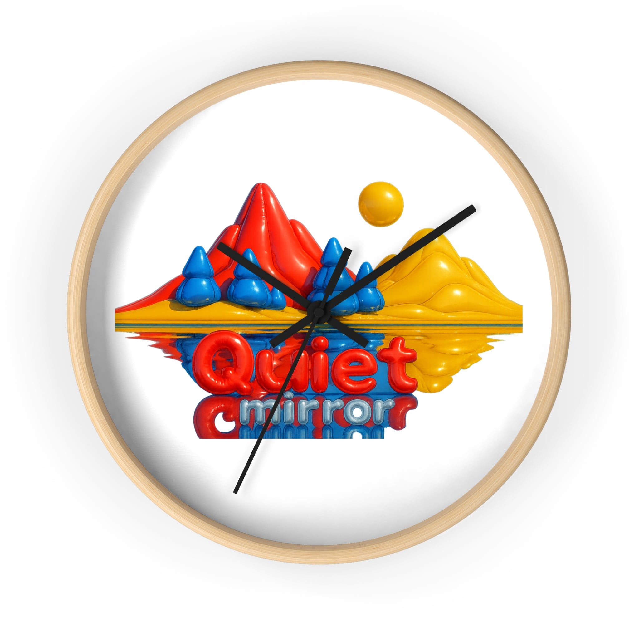 Colorful Quiet Mirror Wall Clock - Modern Home Decor, Unique Timepiece, Gift for Art Lovers, Bedroom or Living Room Design