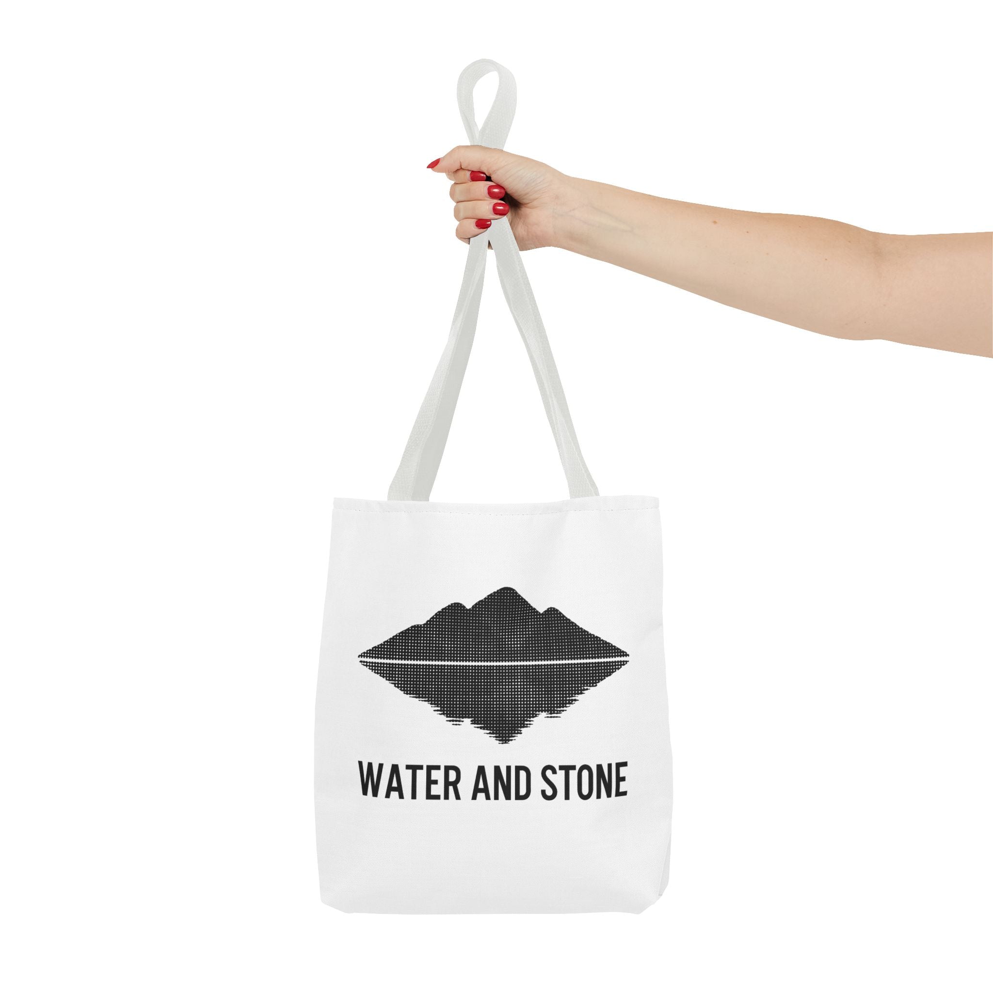 Modern Water and Stone Tote Bag | Eco-Friendly Shopping, Beach, Gym, Travel, Everyday Use