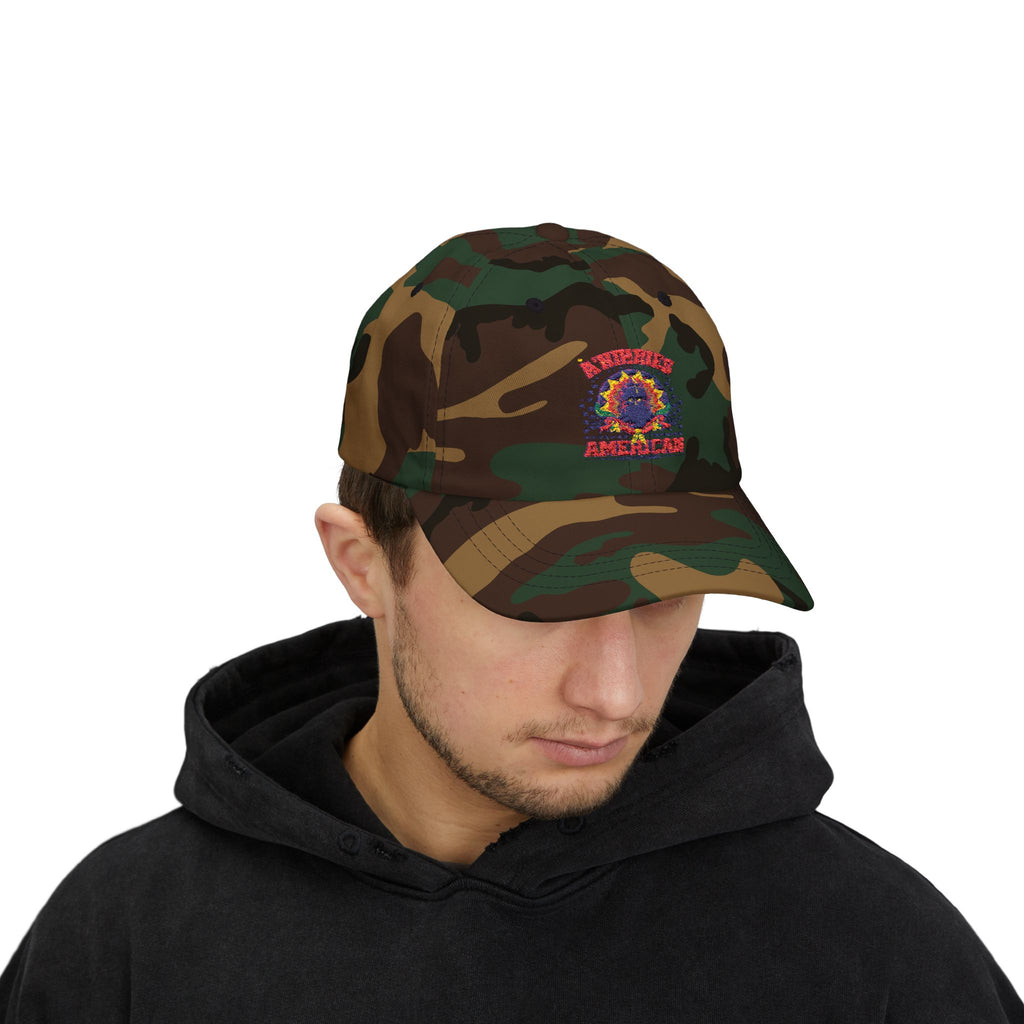 Classic Dad Cap with Colorful American Design, Casual Baseball Hat for Everyday Wear, Father's Day Gift, Independence Day Accessories, [...]