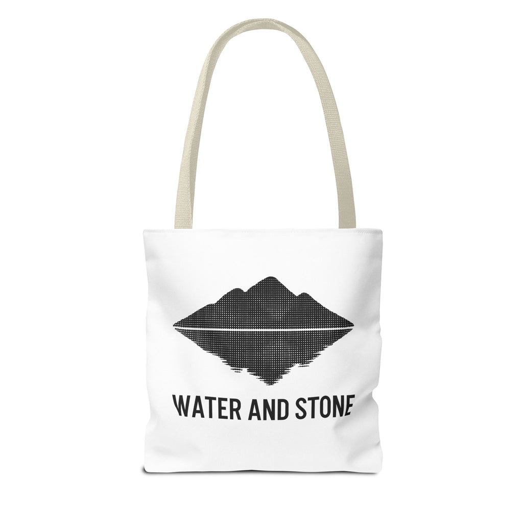 Modern Water and Stone Tote Bag | Eco-Friendly Shopping, Beach, Gym, Travel, Everyday Use