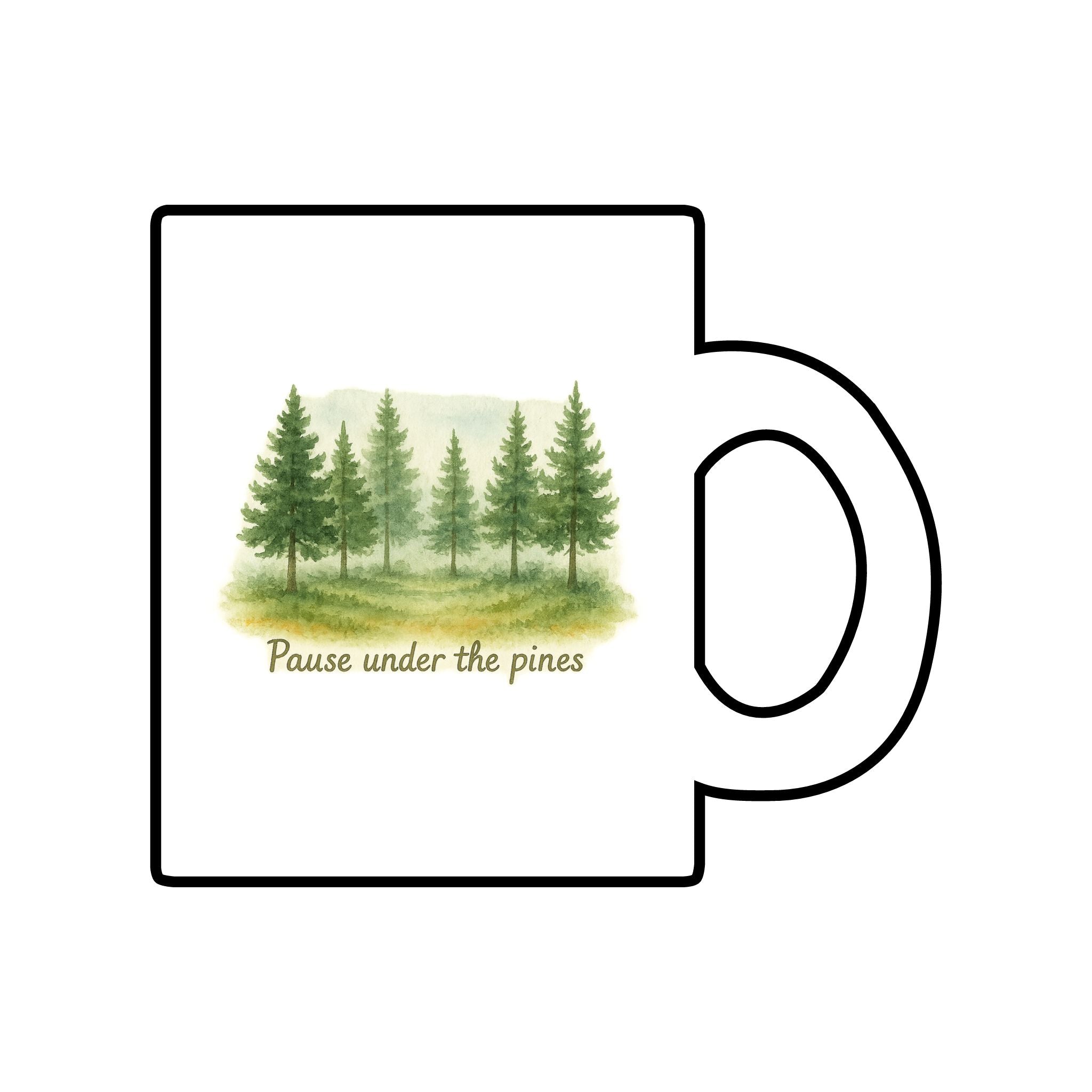 Nature-Inspired Clear Glass Mug, 10oz, Perfect for Coffee Lovers, Gifts for Nature Enthusiasts, Forest Mug with Inspirational Quote, [...]
