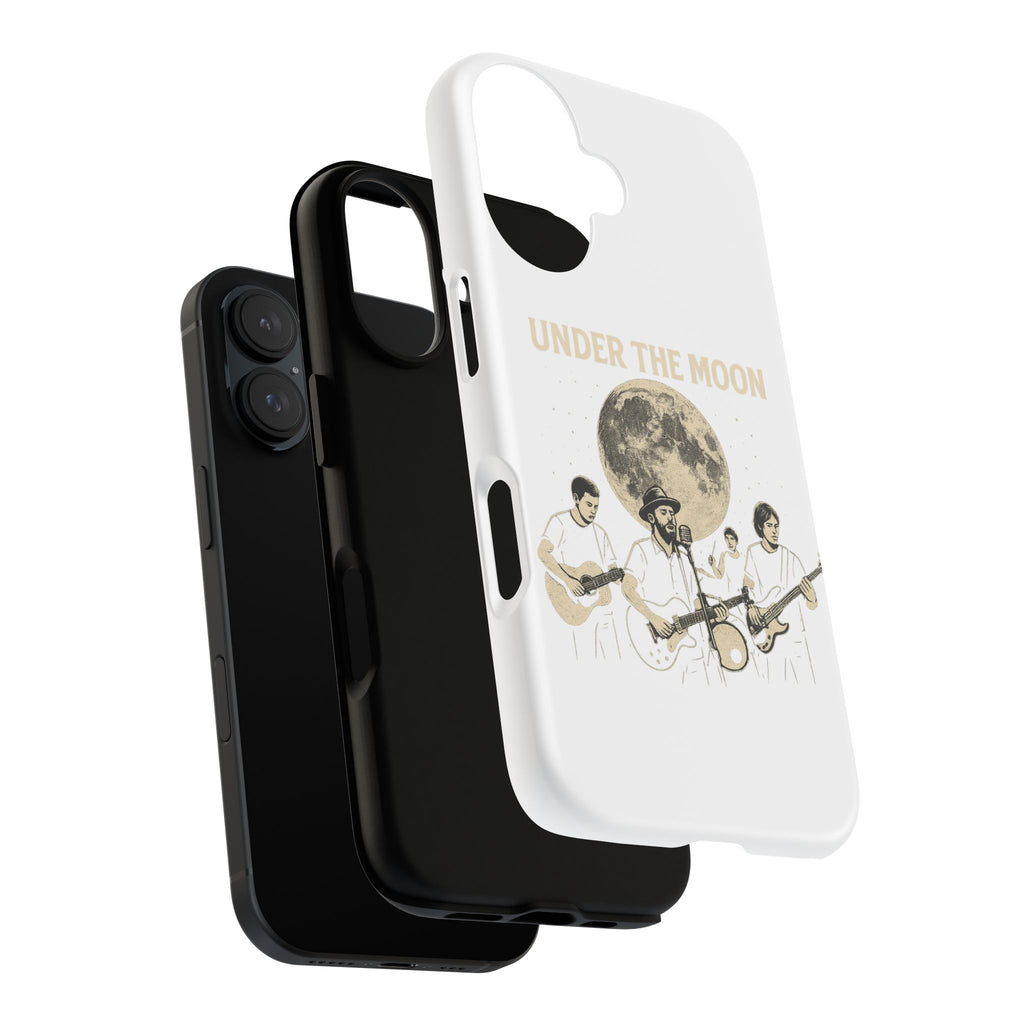Moonlit Music Phone Case, Stellar Band Phone Cover, Celestial Gift for Music Lovers, Under the Moon Design, Festival Accessories