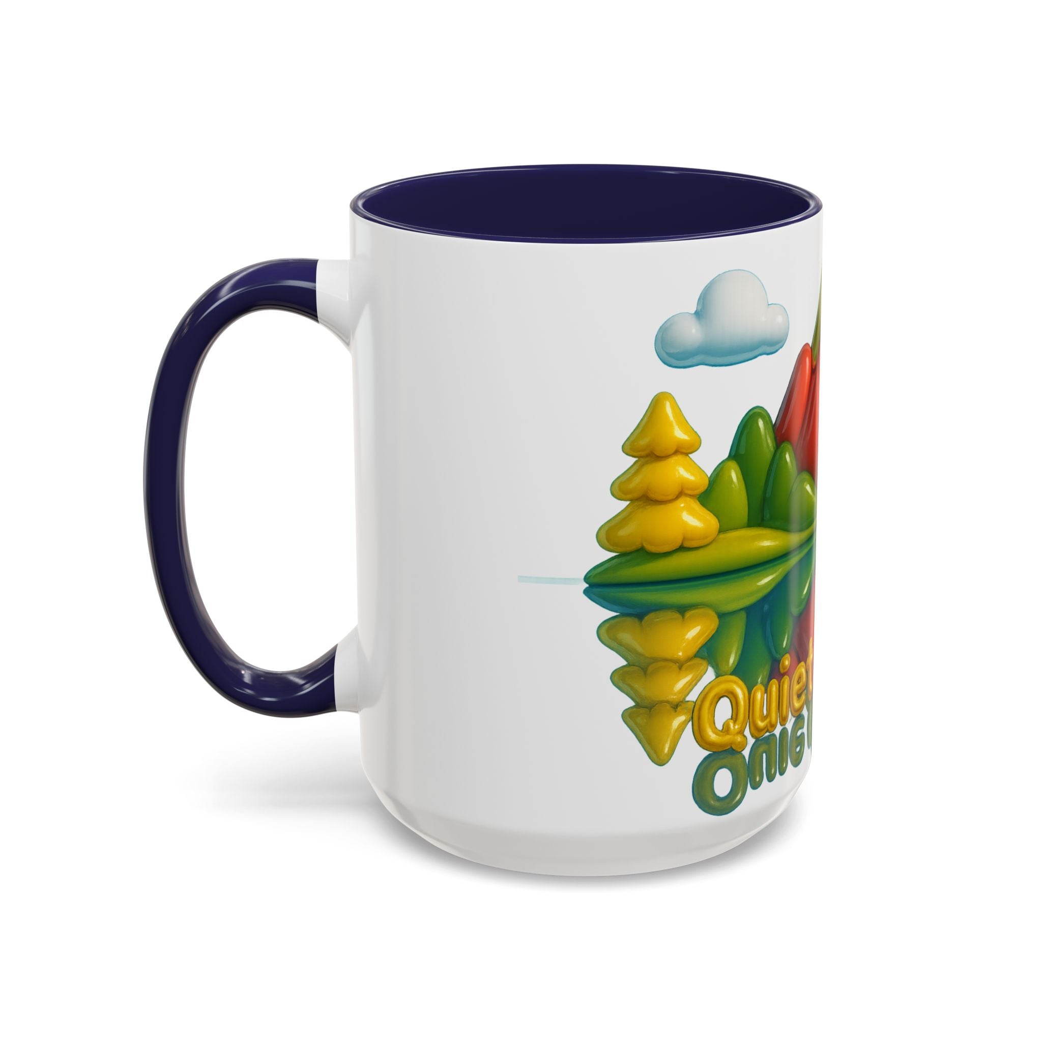 Vibrant Mountain Coffee Mug, Nature Lover Gift, Inspirational Mug, Office Decor, Eco-Friendly Tea Cup