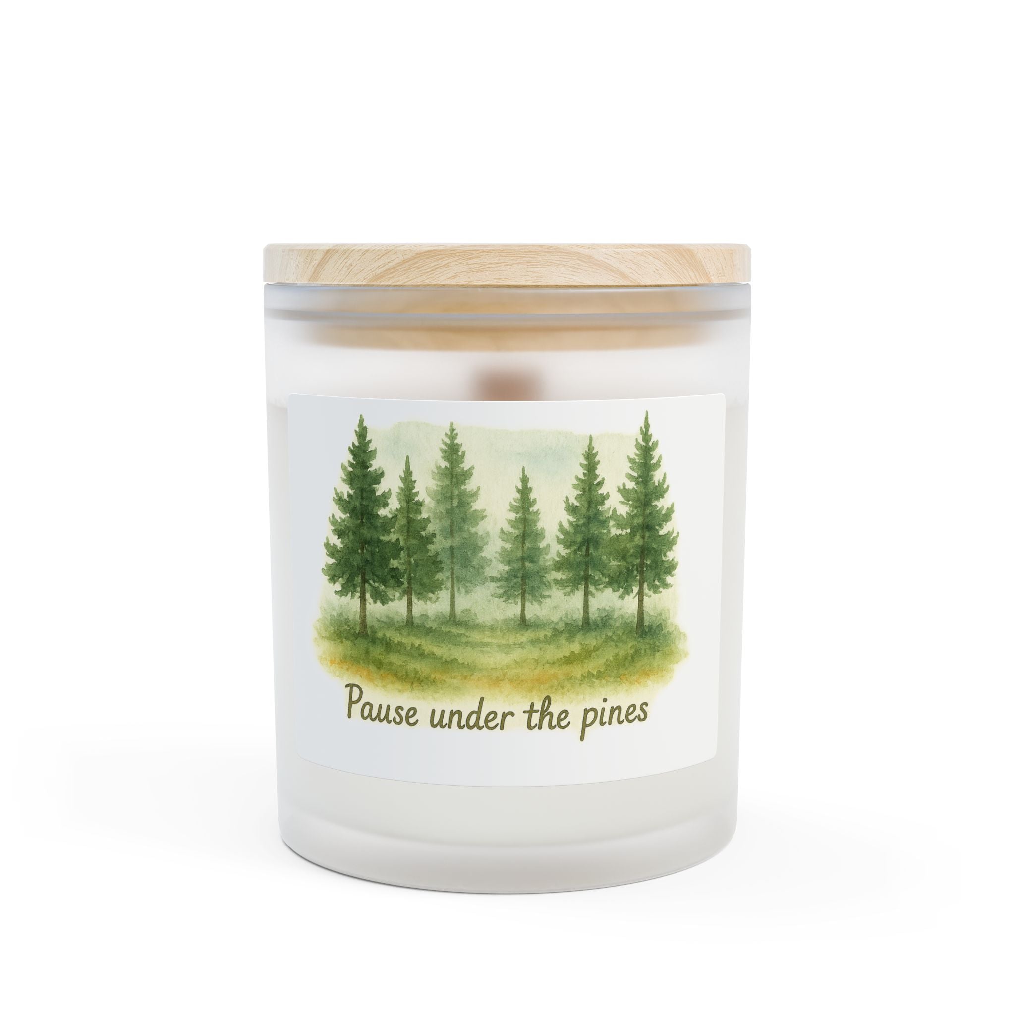 Relaxing Pine-Scented Candle, Aromatherapy Gift, Eco-Friendly Candle, Stress Relief, Home Decor