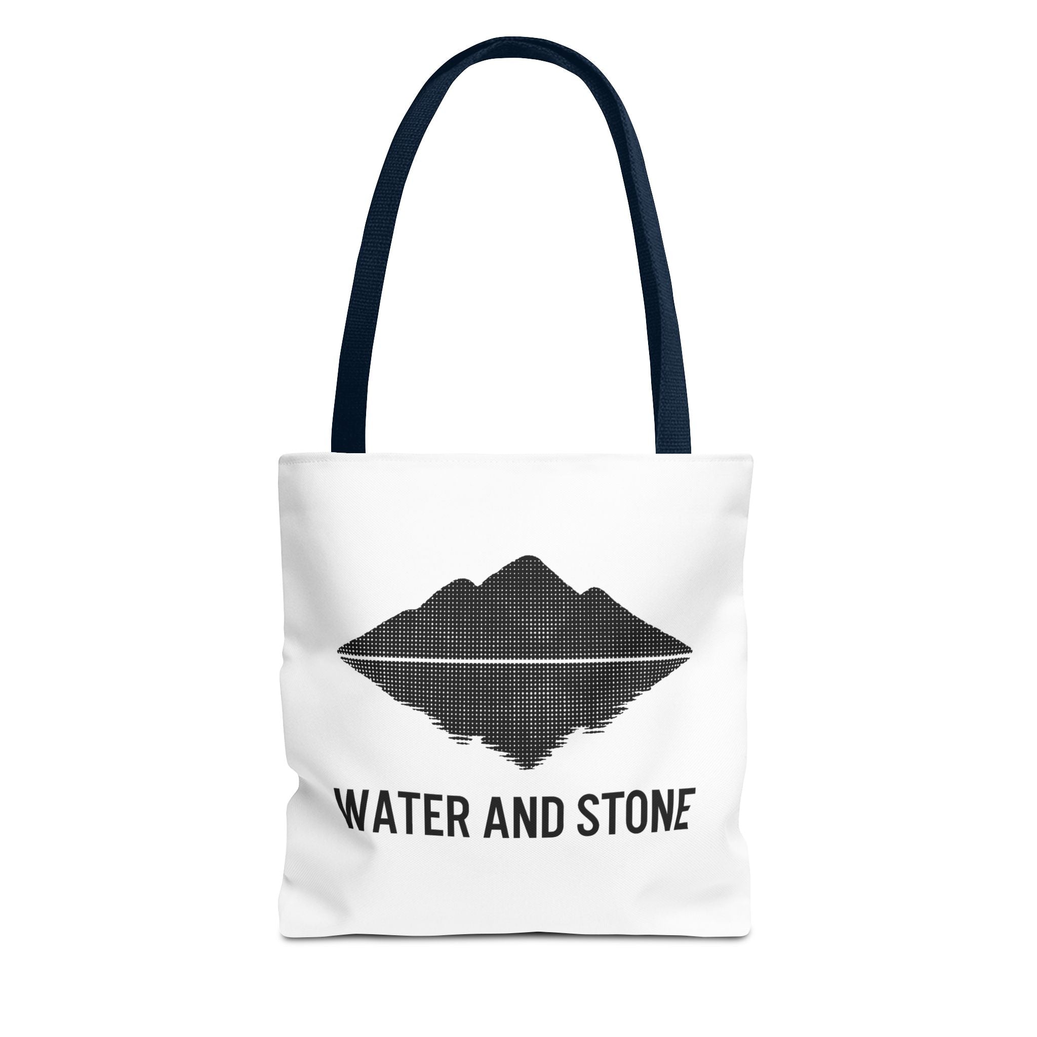 Modern Water and Stone Tote Bag | Eco-Friendly Shopping, Beach, Gym, Travel, Everyday Use