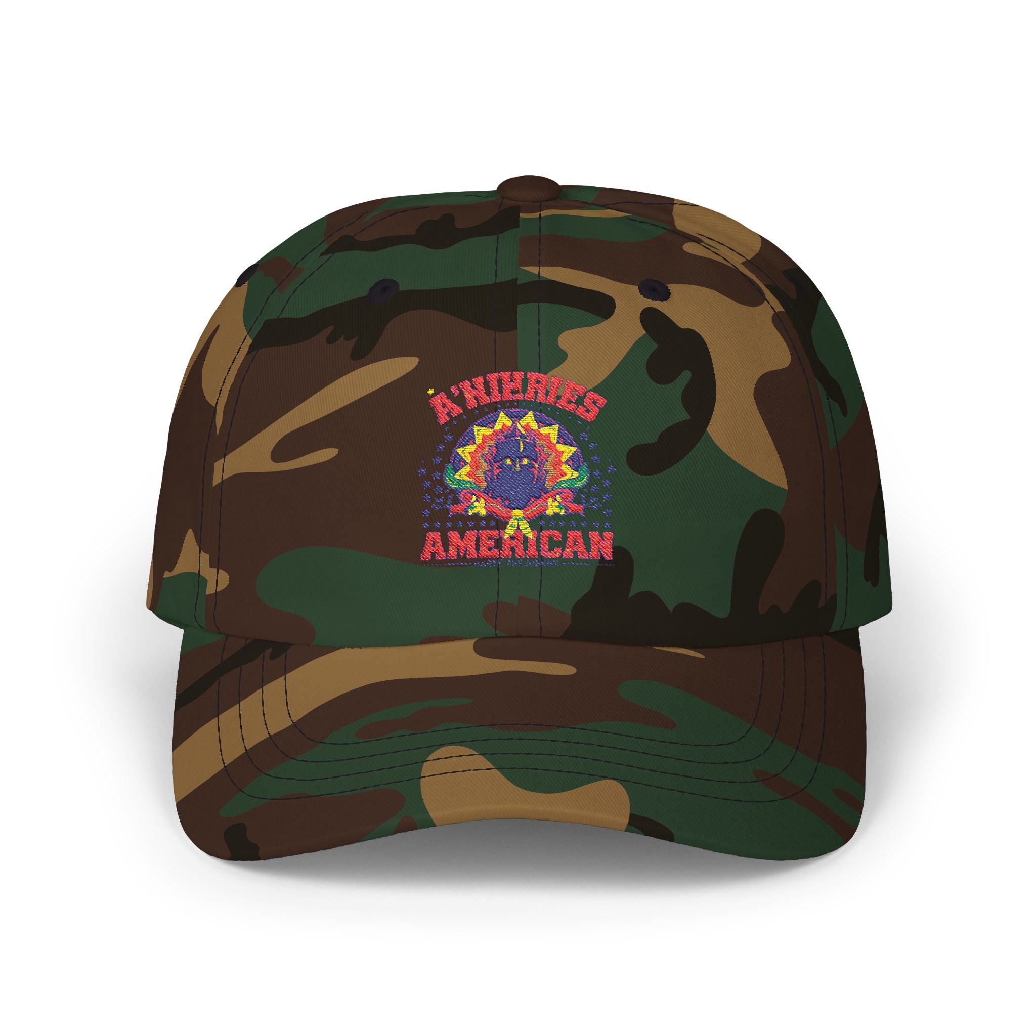 Classic Dad Cap with Colorful American Design, Casual Baseball Hat for Everyday Wear, Father's Day Gift, Independence Day Accessories, [...]