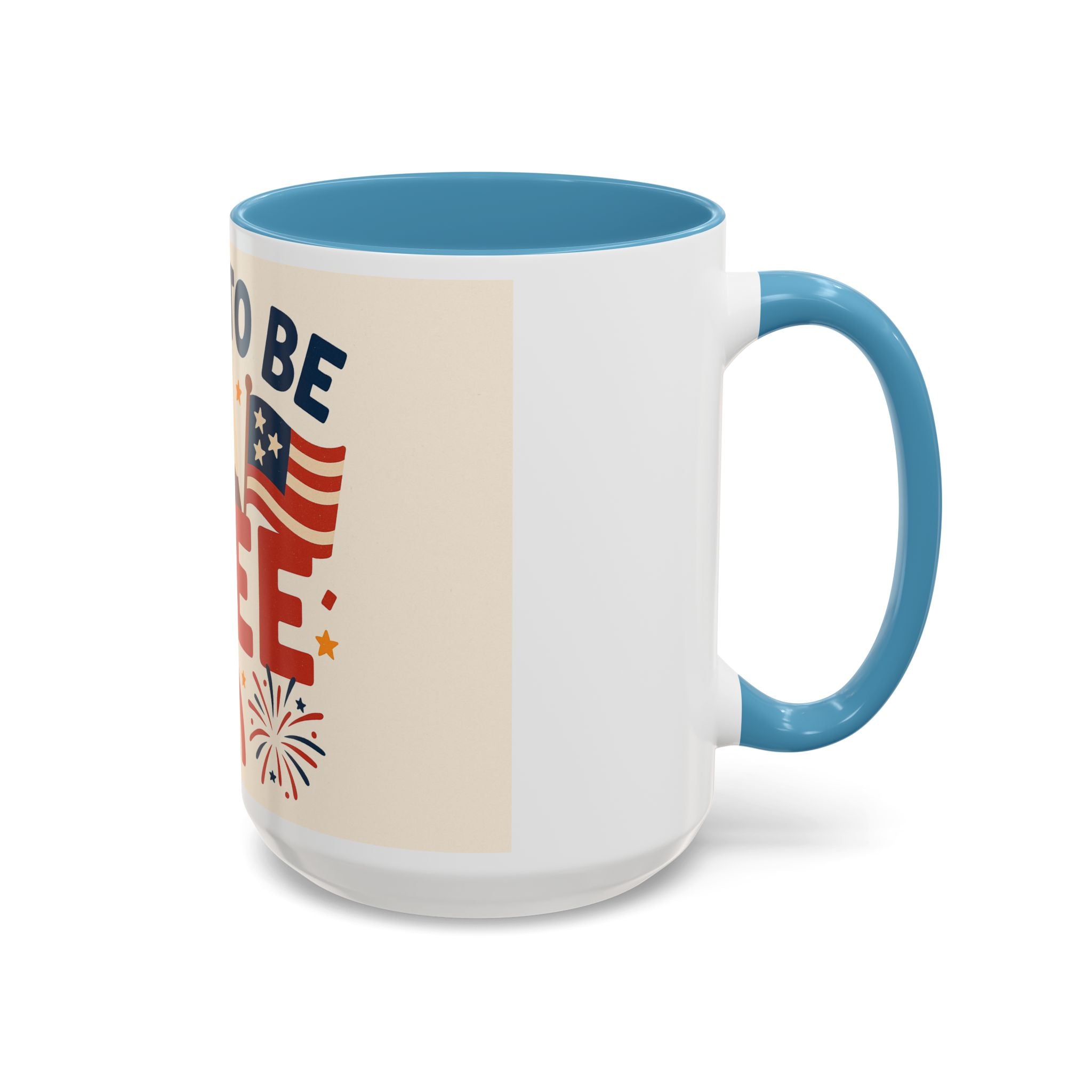 Born to be Free Accent Coffee Mug - Patriotic American Theme, Ideal Gift for Fourth of July, Memorial Day, Home or Office Decor, Fun [...]