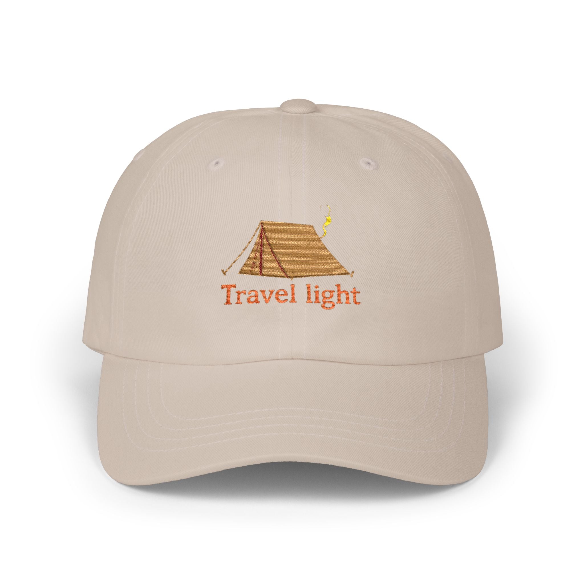Travel Light Classic Dad Cap | Outdoor Adventure Baseball Hat | Gift for Campers | Summer Caps | Hiking Hats | Casual Sun Hat