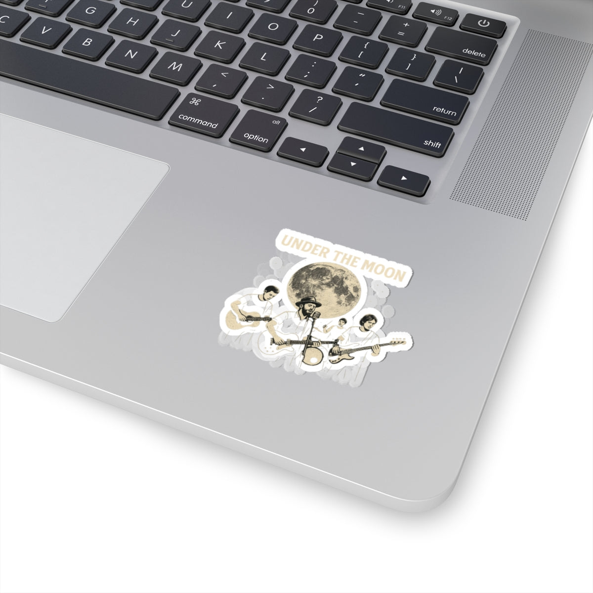 Under the Moon Kiss-Cut Stickers | Perfect for Musicians, Moon Lovers, Festival Goers, Laptop Decor, Unique Gift Ideas