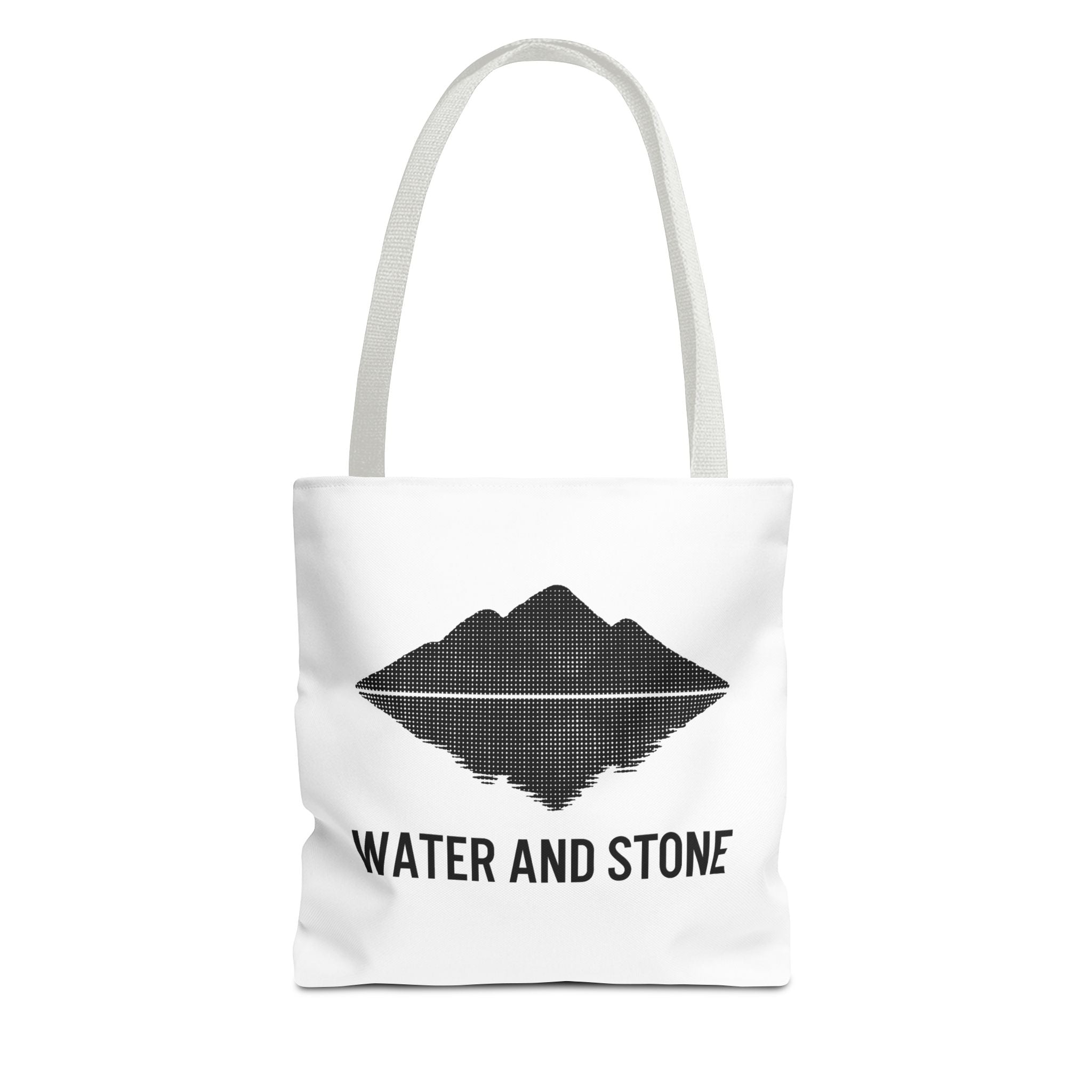 Modern Water and Stone Tote Bag | Eco-Friendly Shopping, Beach, Gym, Travel, Everyday Use