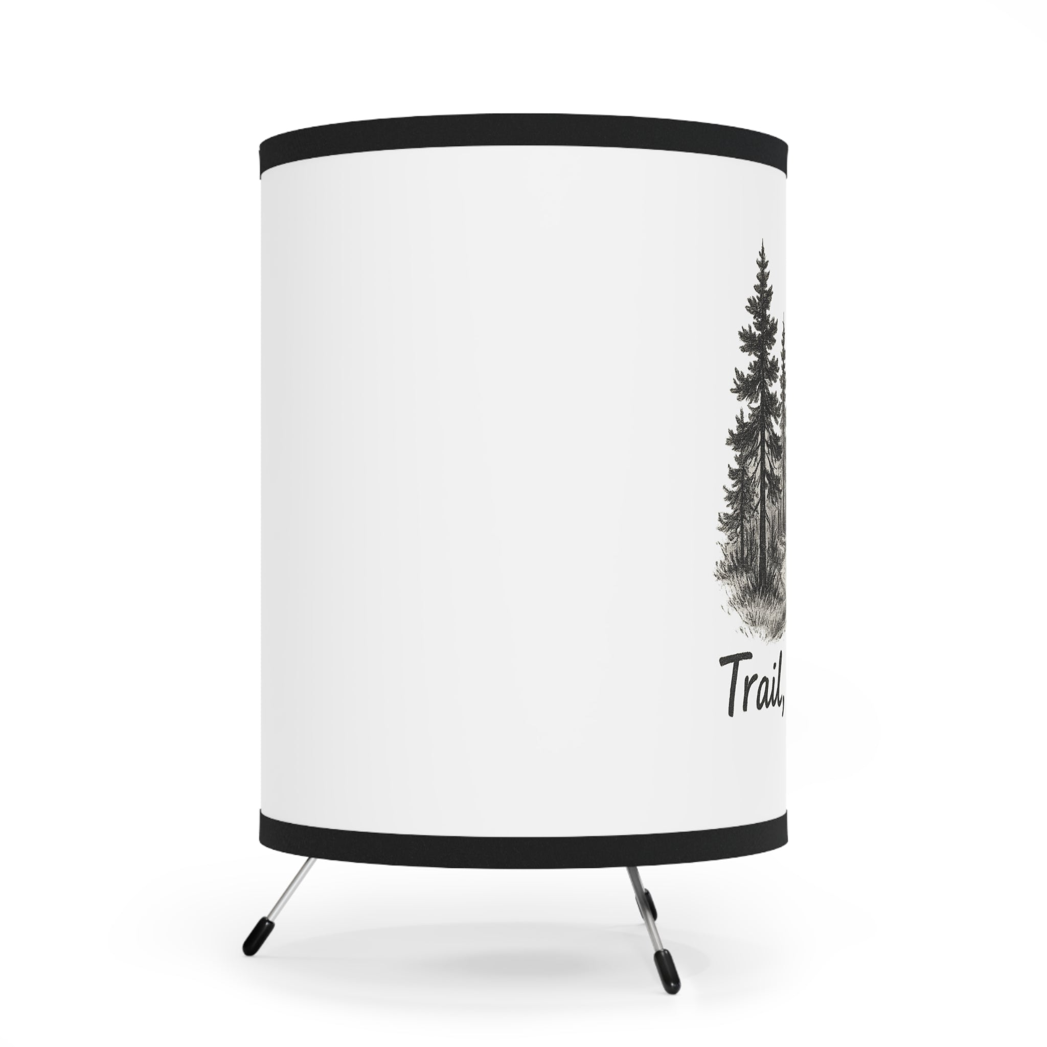 Nature-Inspired Tripod Lamp | Trail Always Décor, Woodland Vibe Lighting, Cozy Home Accessory, Perfect Gift for Outdoor Lovers