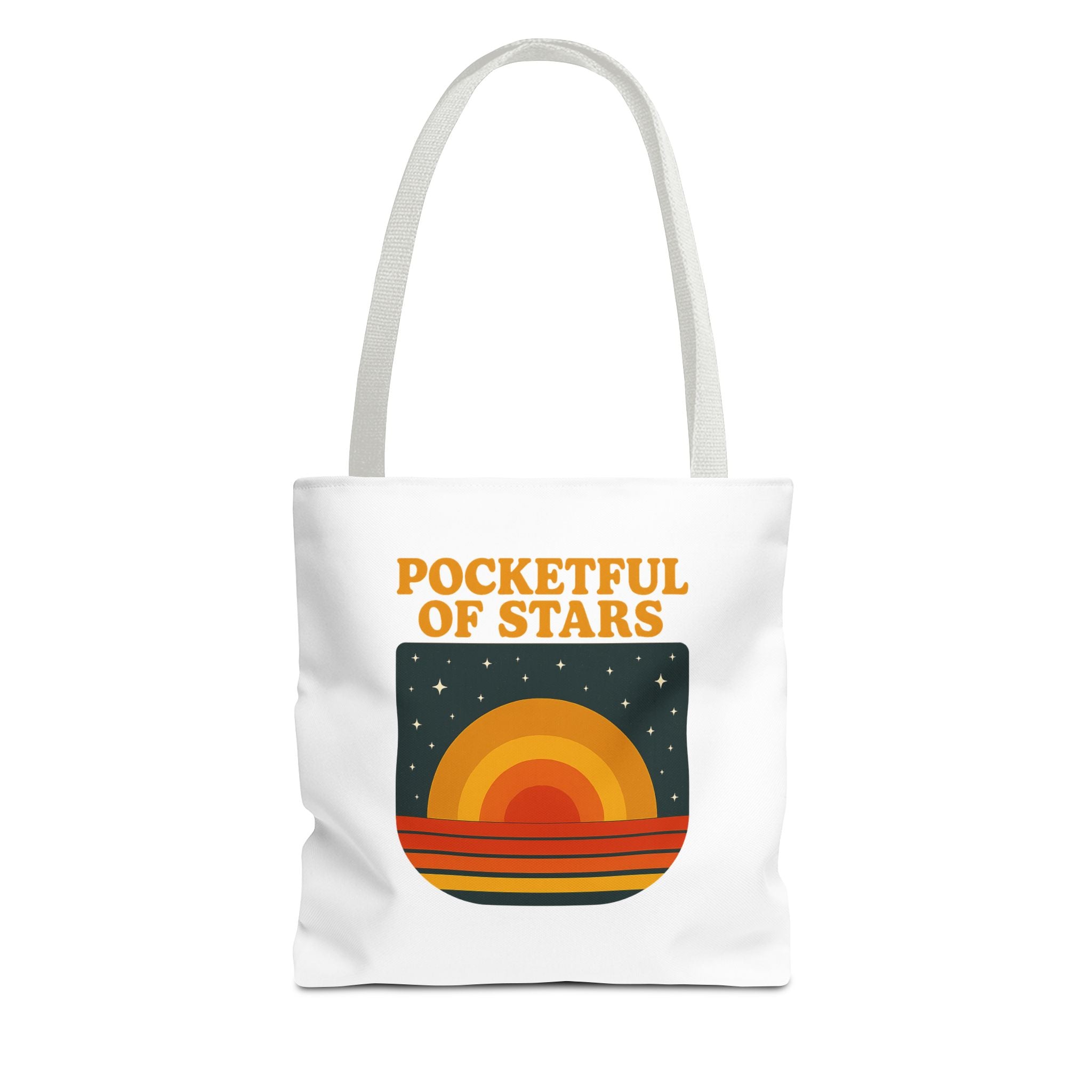Retro Inspired Tote Bag - Pocketful of Stars, Eco-Friendly Bag, Beach Tote, Gift for Her, Boho Chic Accessory
