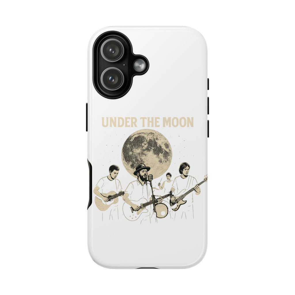 Moonlit Music Phone Case, Stellar Band Phone Cover, Celestial Gift for Music Lovers, Under the Moon Design, Festival Accessories