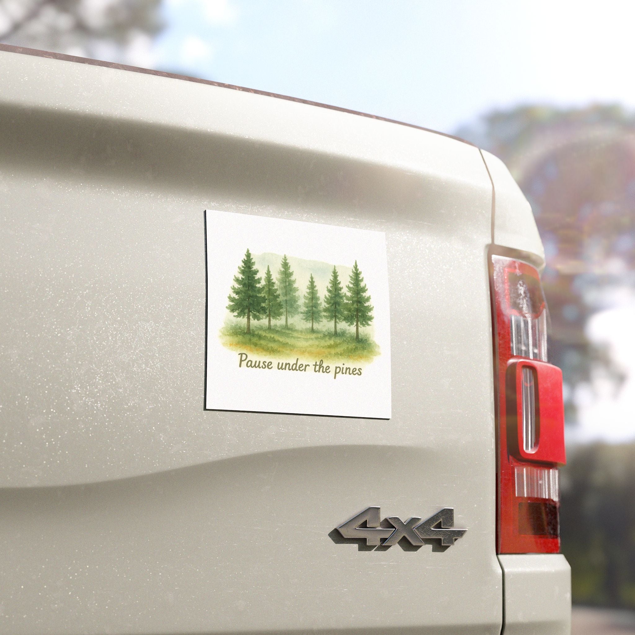 Nature-Inspired Car Magnet - Perfect for Outdoor Lovers, Gifts for Travel Enthusiasts, Pine Tree Decor, Road Trip Essentials, Eco-Friendly