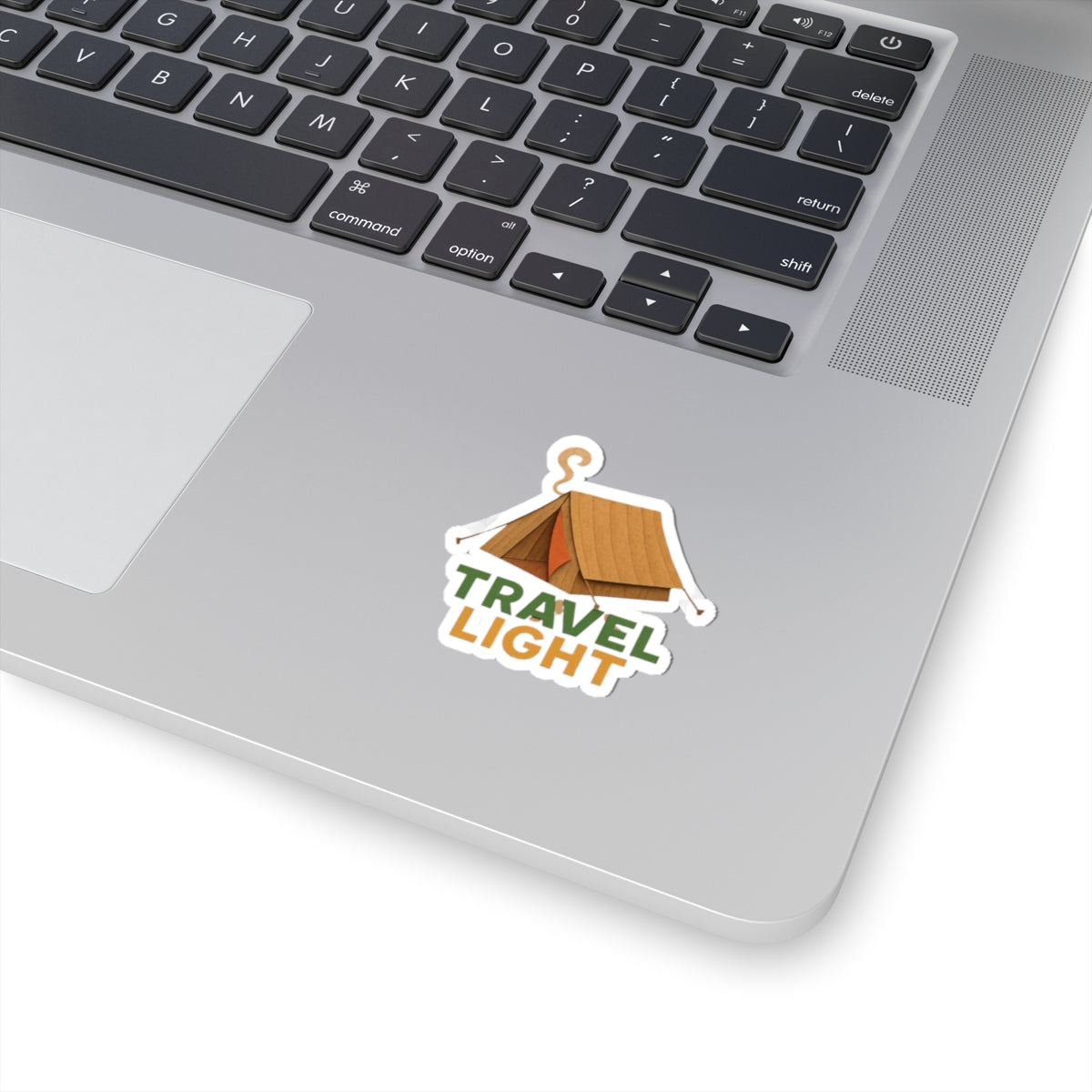 Travel Light Camping Stickers, Adventure Decals, Laptop Decoration, Outdoor Enthusiast Gift, Travel Accessories, Fun Camping Aesthetic