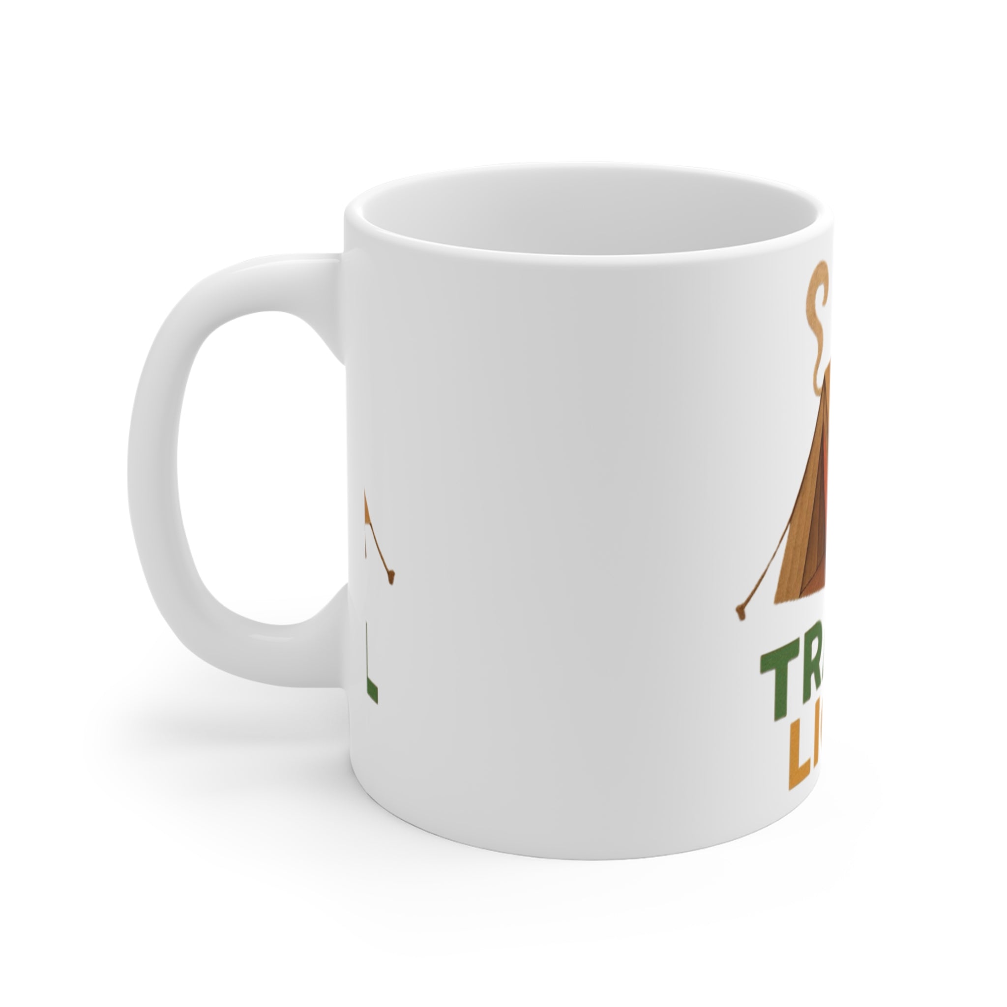 Camping Mug - Travel Light, Adventure Mug, Gift for Hikers, Outdoorsy Coffee Cup, Nature Lover Mug, Camping Accessories