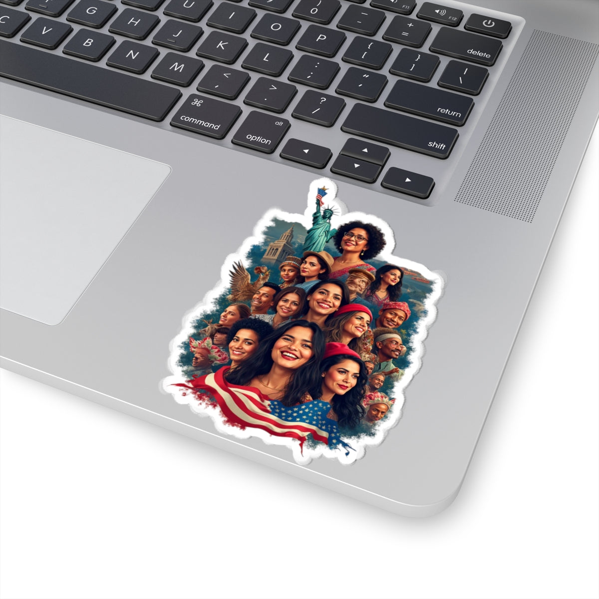 Empowering Cultural Diversity Kiss-Cut Stickers | Celebratory Wall Art, Laptop Decals, Gift for Social Justice Enthusiasts, Holiday Decor