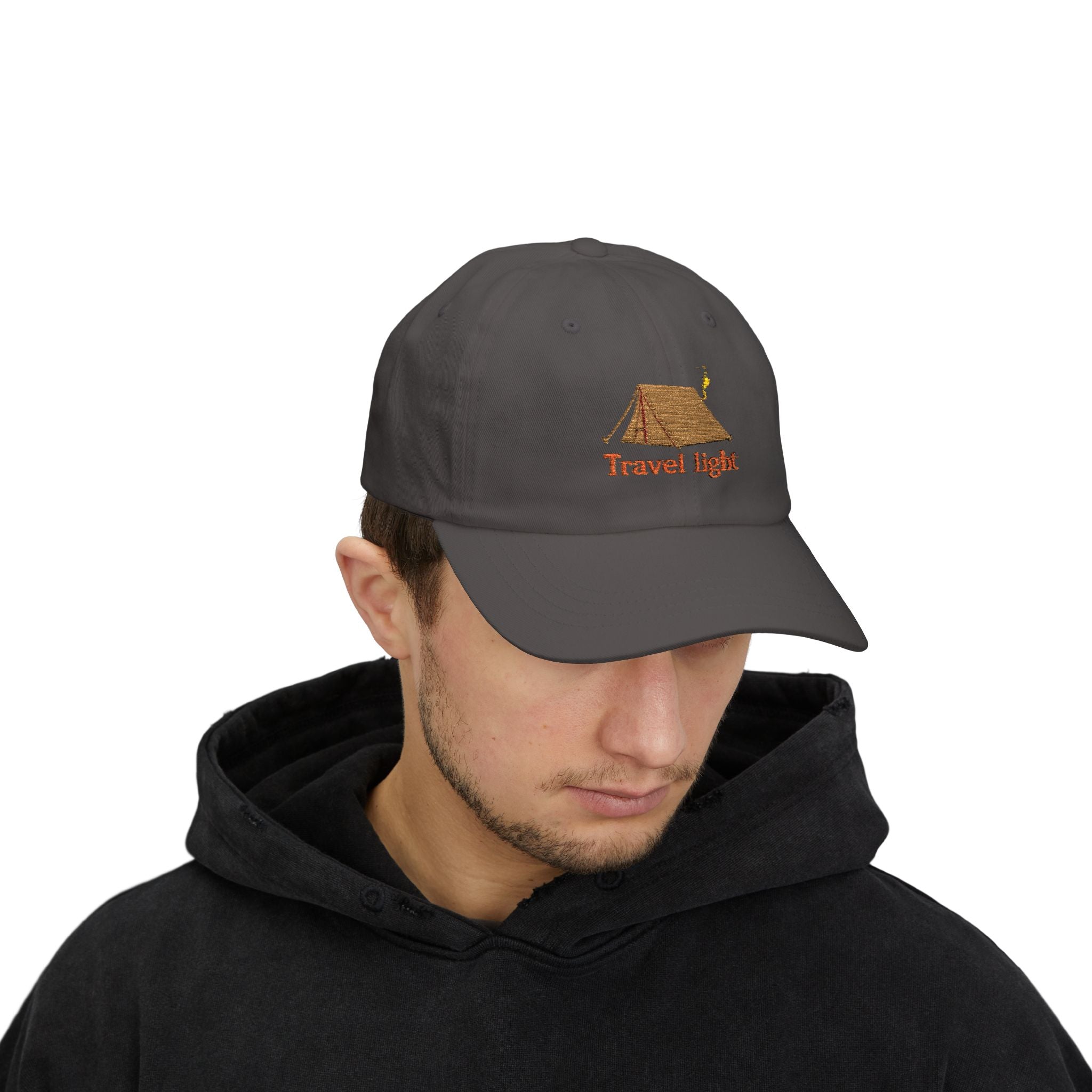 Travel Light Classic Dad Cap | Outdoor Adventure Baseball Hat | Gift for Campers | Summer Caps | Hiking Hats | Casual Sun Hat