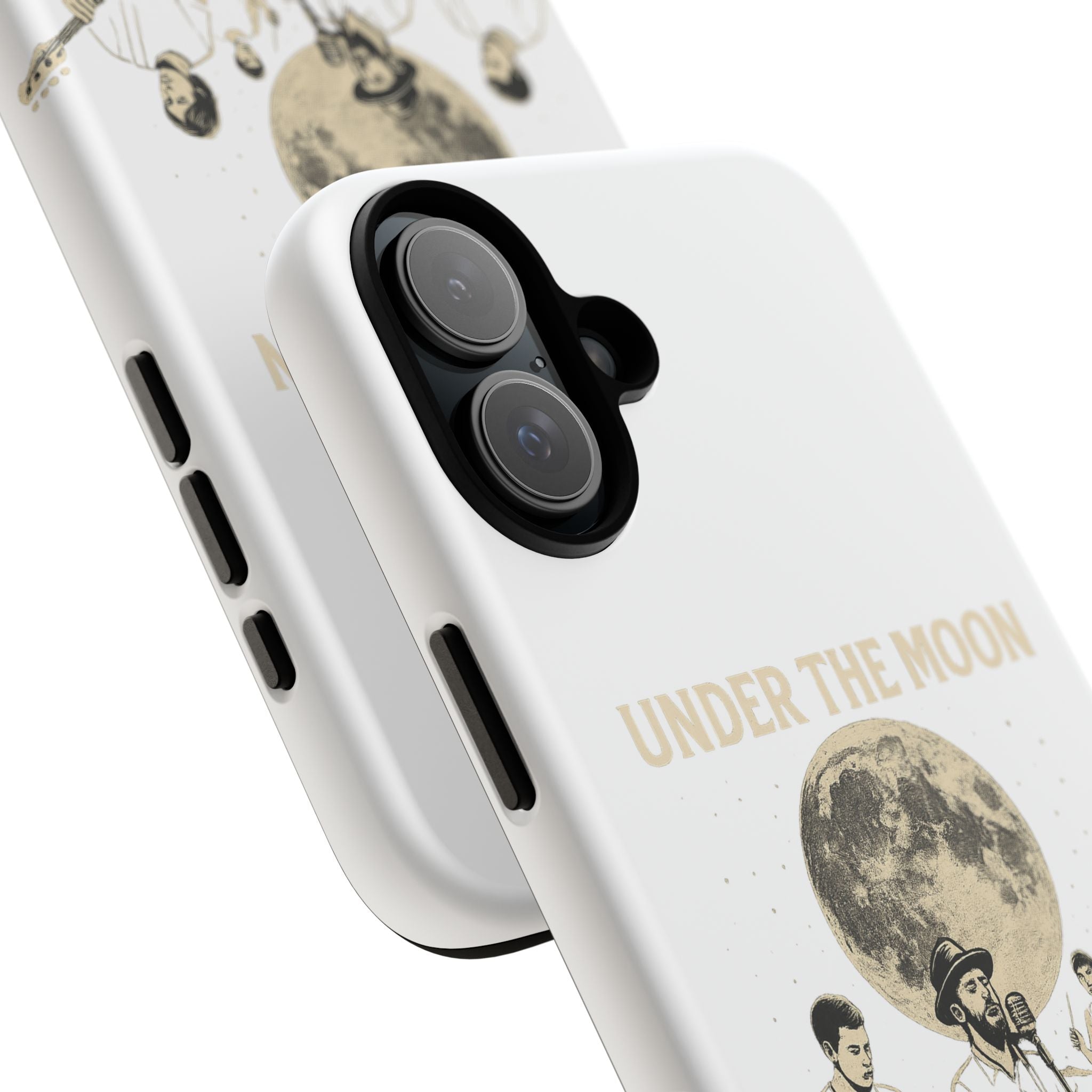 Moonlit Music Phone Case, Stellar Band Phone Cover, Celestial Gift for Music Lovers, Under the Moon Design, Festival Accessories