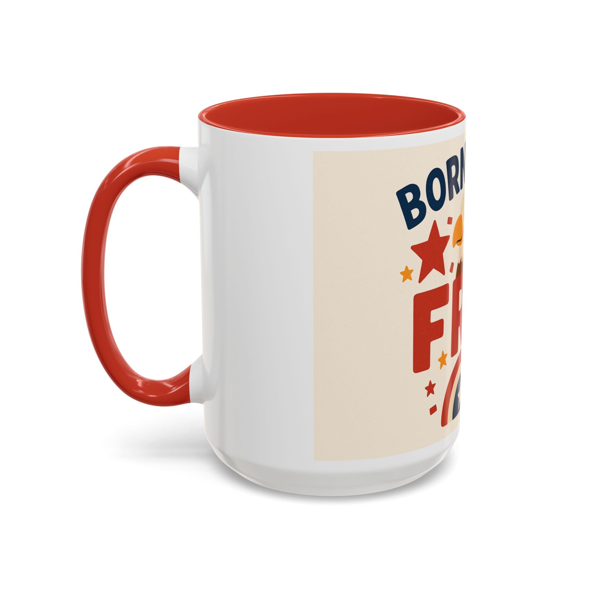 Born to be Free Accent Coffee Mug - Patriotic American Theme, Ideal Gift for Fourth of July, Memorial Day, Home or Office Decor, Fun [...]