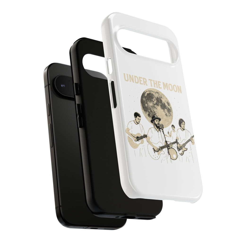Moonlit Music Phone Case, Stellar Band Phone Cover, Celestial Gift for Music Lovers, Under the Moon Design, Festival Accessories