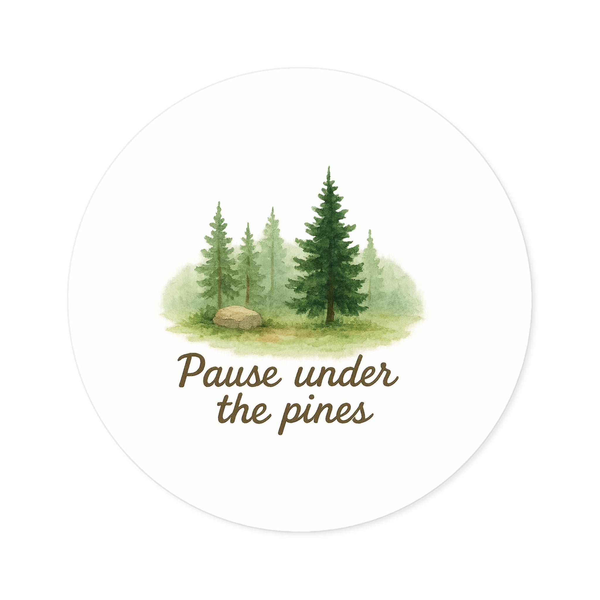 Nature-Inspired Round Stickers, Perfect for Gifts, Journals, Scrapbooking, Outdoor Adventures, and Home Decor