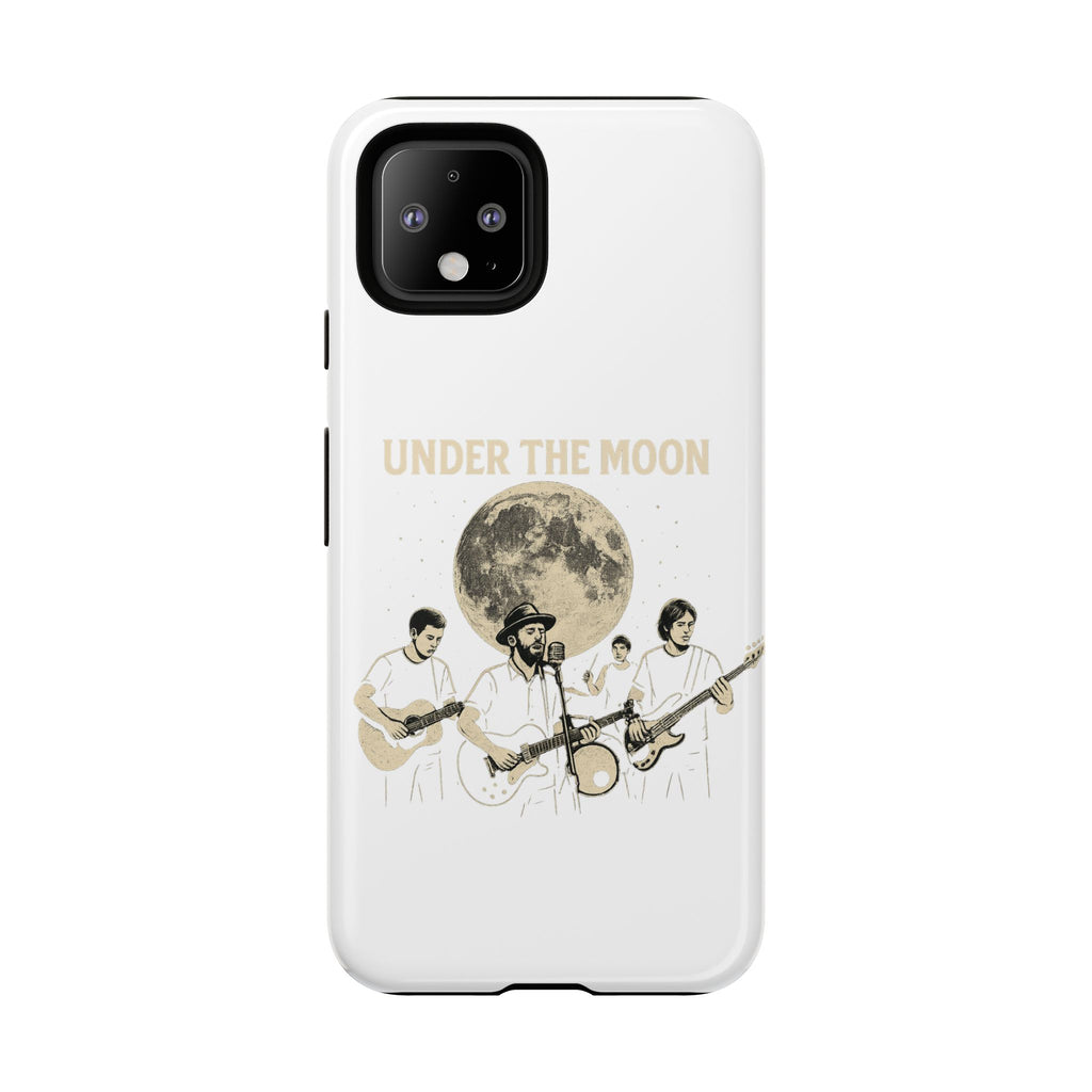 Moonlit Music Phone Case, Stellar Band Phone Cover, Celestial Gift for Music Lovers, Under the Moon Design, Festival Accessories
