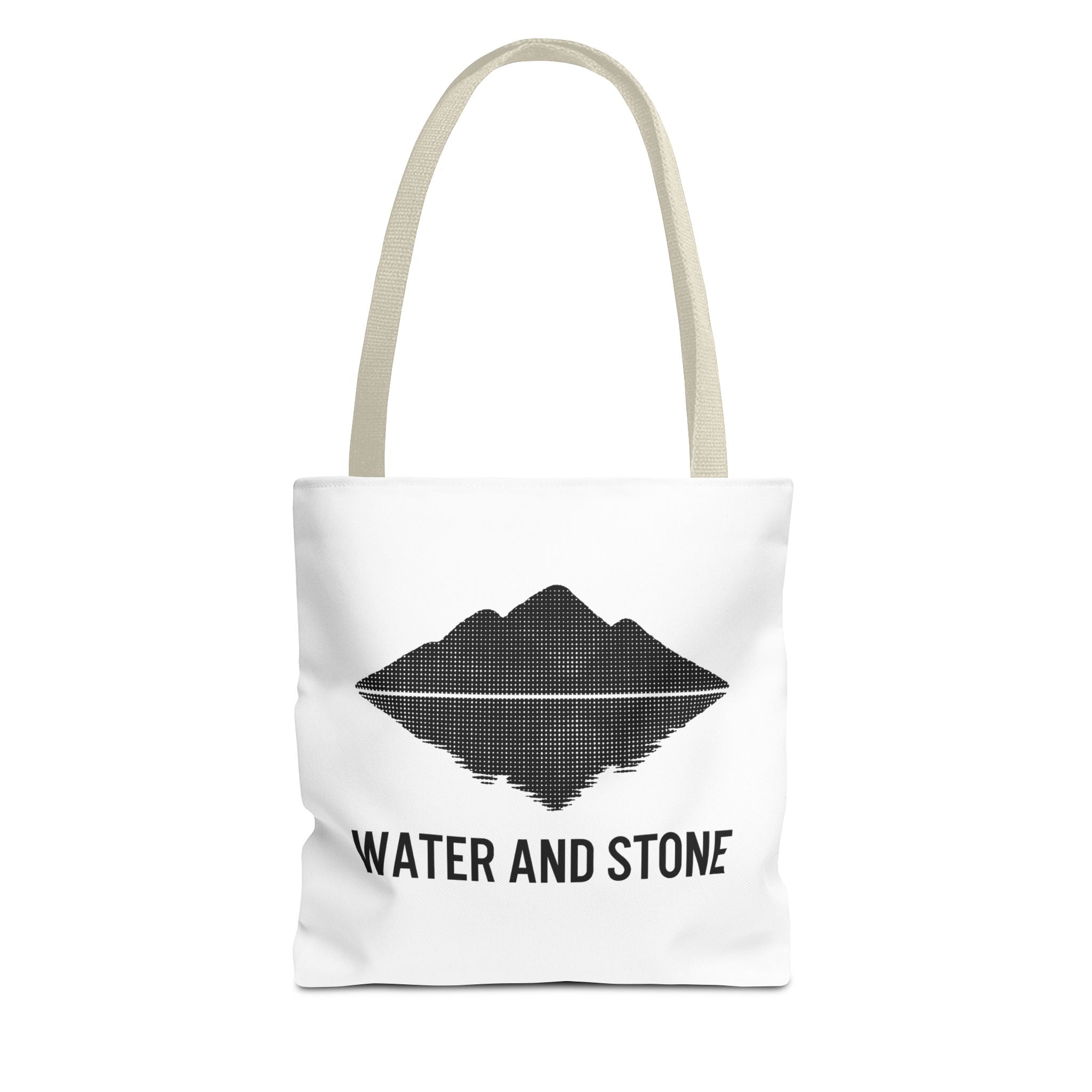 Modern Water and Stone Tote Bag | Eco-Friendly Shopping, Beach, Gym, Travel, Everyday Use