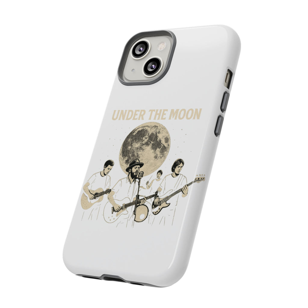 Moonlit Music Phone Case, Stellar Band Phone Cover, Celestial Gift for Music Lovers, Under the Moon Design, Festival Accessories