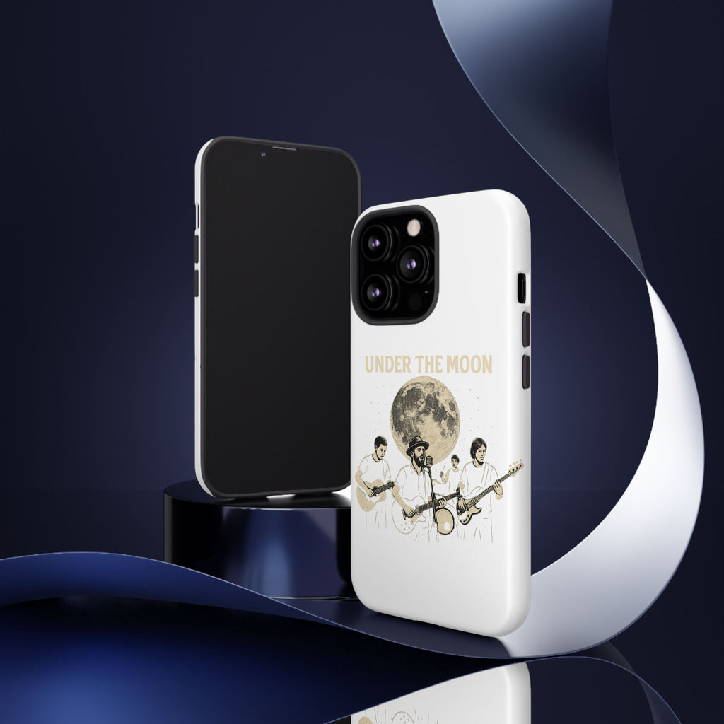 Moonlit Music Phone Case, Stellar Band Phone Cover, Celestial Gift for Music Lovers, Under the Moon Design, Festival Accessories