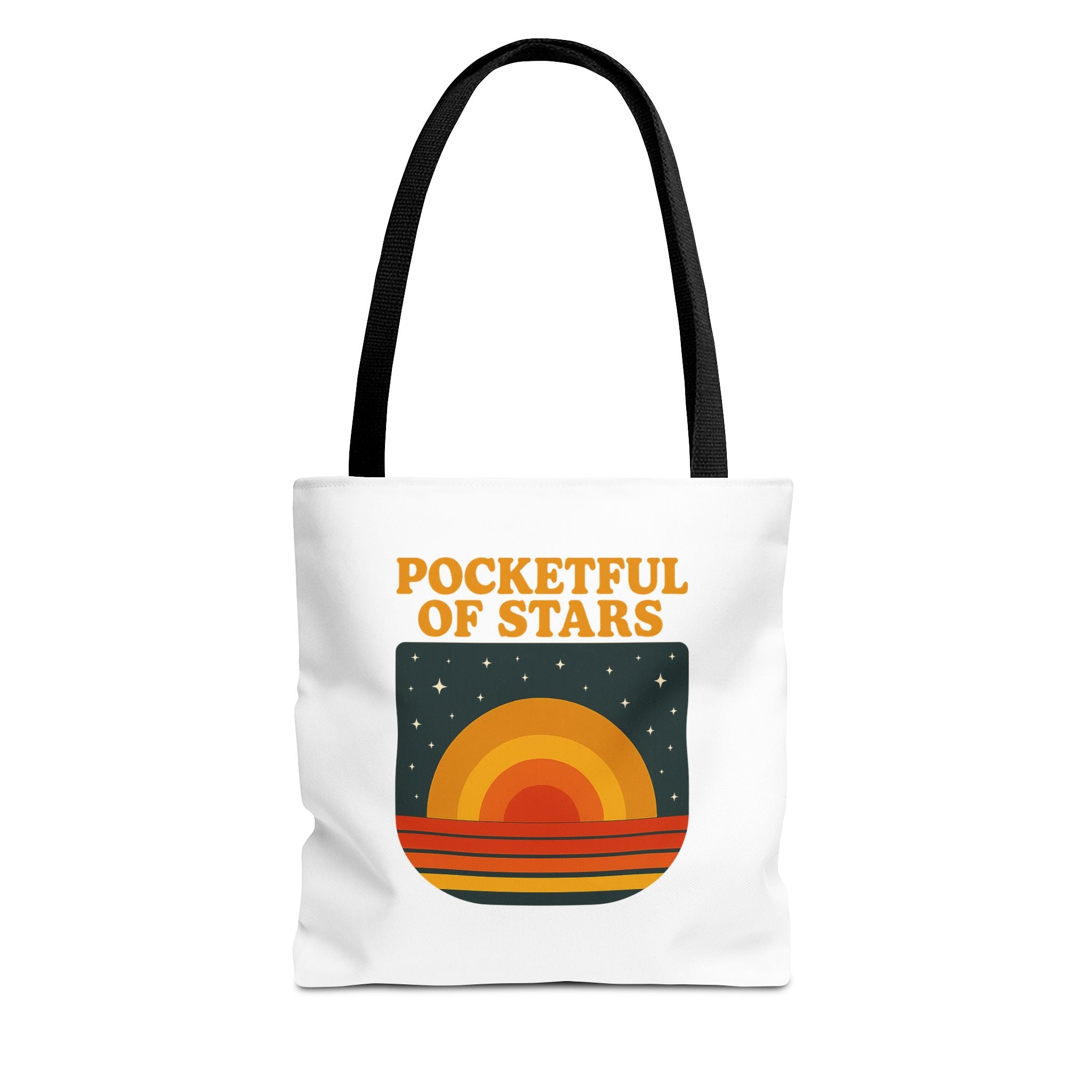 Retro Inspired Tote Bag - Pocketful of Stars, Eco-Friendly Bag, Beach Tote, Gift for Her, Boho Chic Accessory
