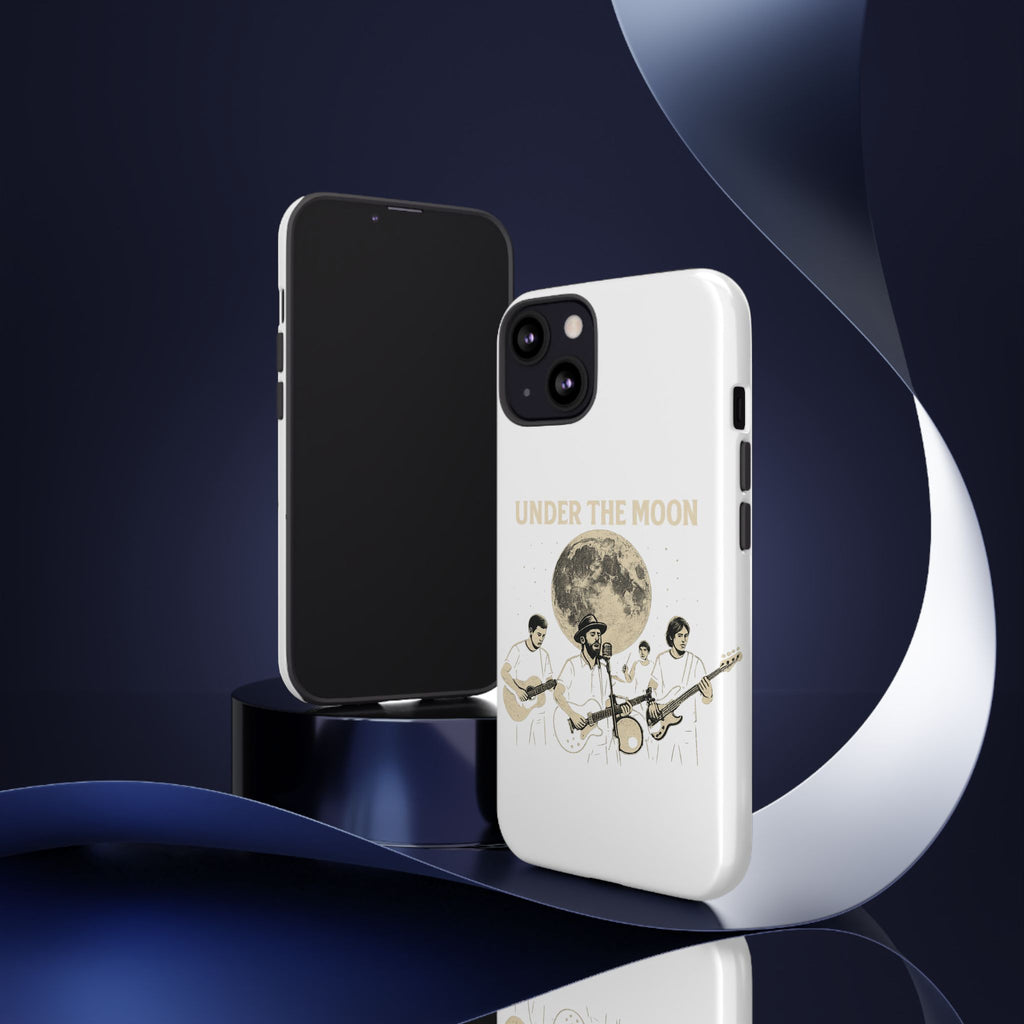 Moonlit Music Phone Case, Stellar Band Phone Cover, Celestial Gift for Music Lovers, Under the Moon Design, Festival Accessories