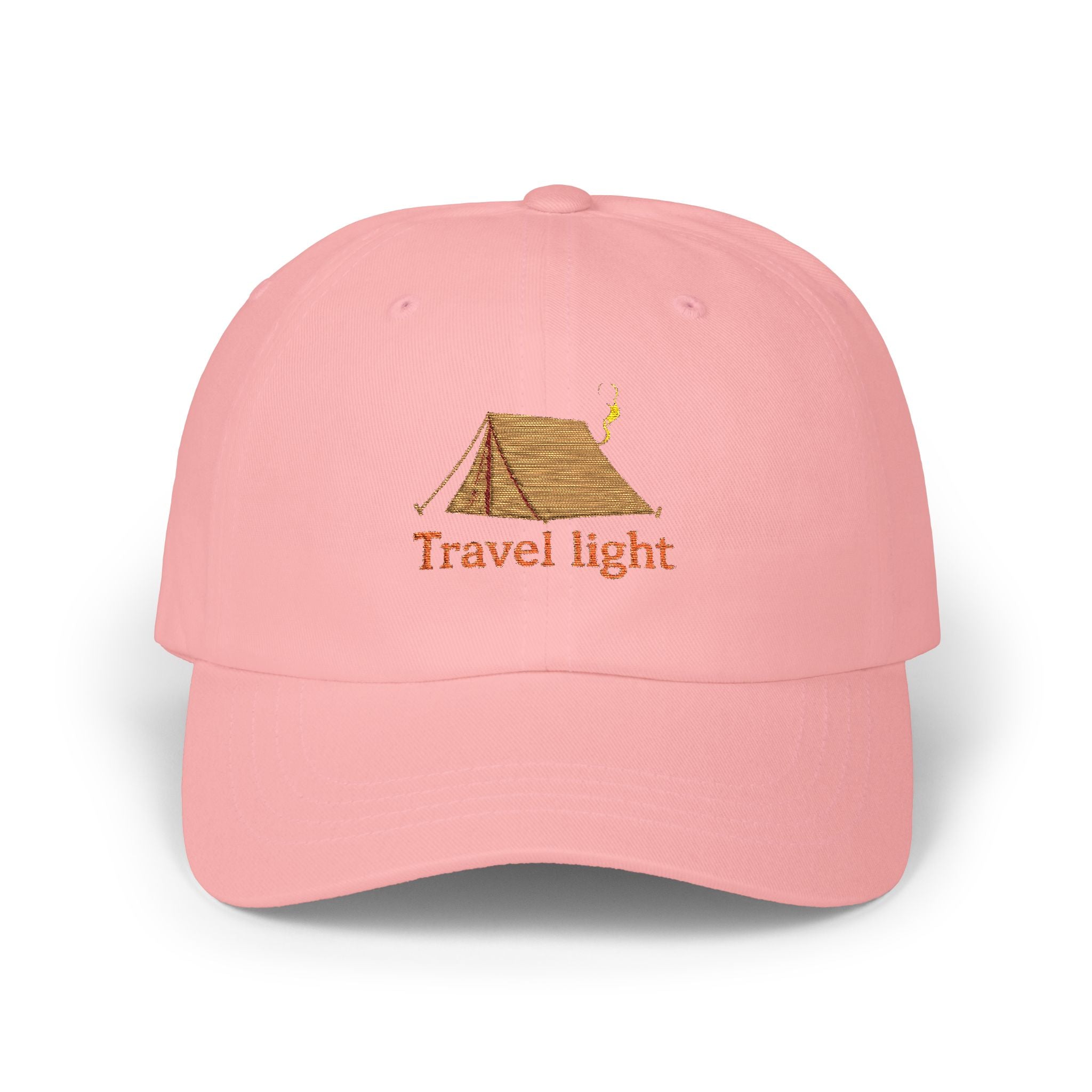 Travel Light Classic Dad Cap | Outdoor Adventure Baseball Hat | Gift for Campers | Summer Caps | Hiking Hats | Casual Sun Hat