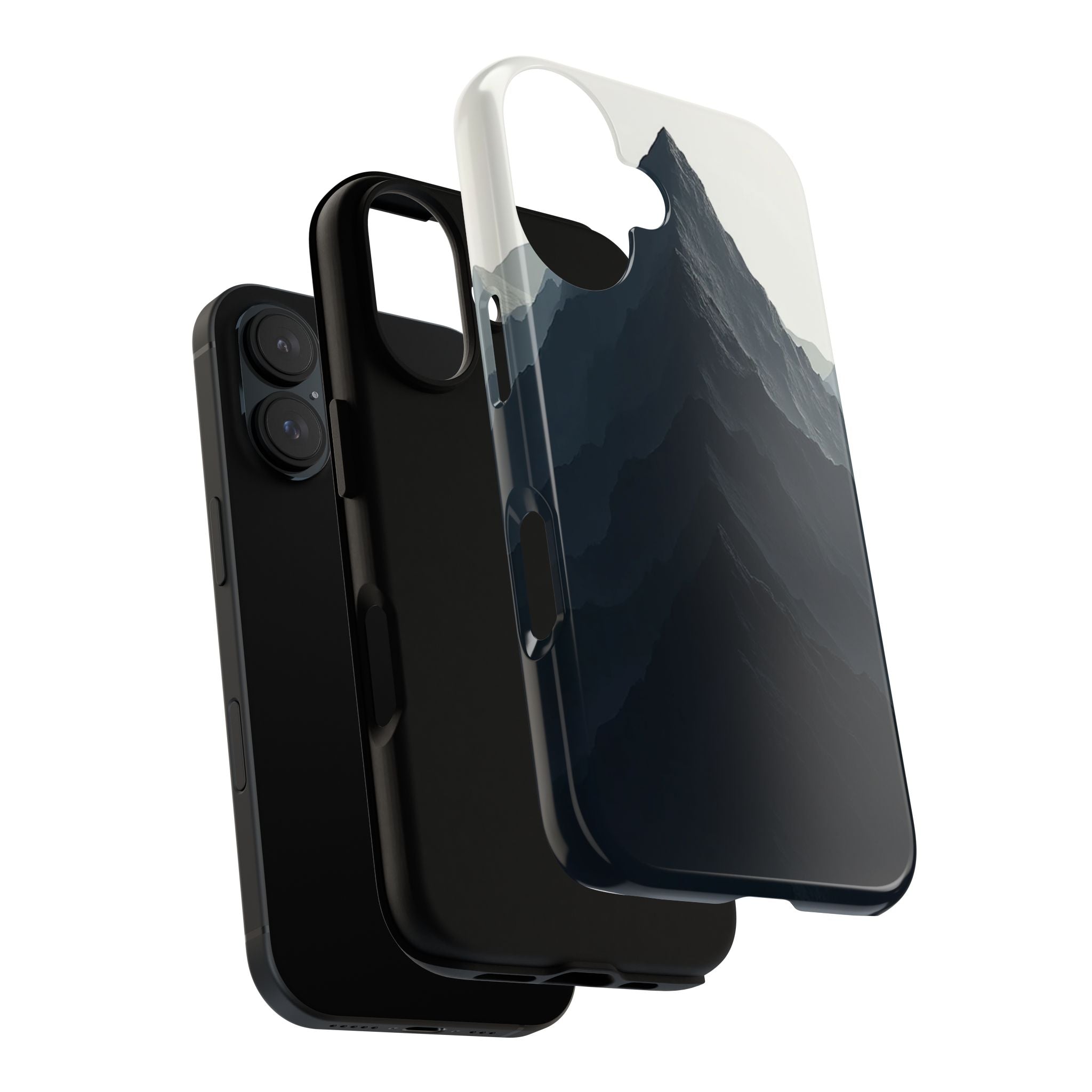 Stylish Phone Case with Mountain Design, Tough Cases, Durable Phone Cover, Nature Lover Gift, Outdoor Adventure Accessory