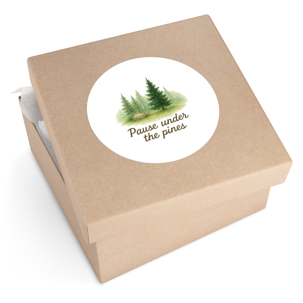 Nature-Inspired Round Stickers, Perfect for Gifts, Journals, Scrapbooking, Outdoor Adventures, and Home Decor