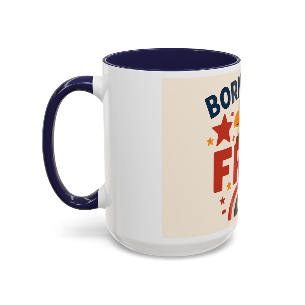 Born to be Free Accent Coffee Mug - Patriotic American Theme, Ideal Gift for Fourth of July, Memorial Day, Home or Office Decor, Fun [...]