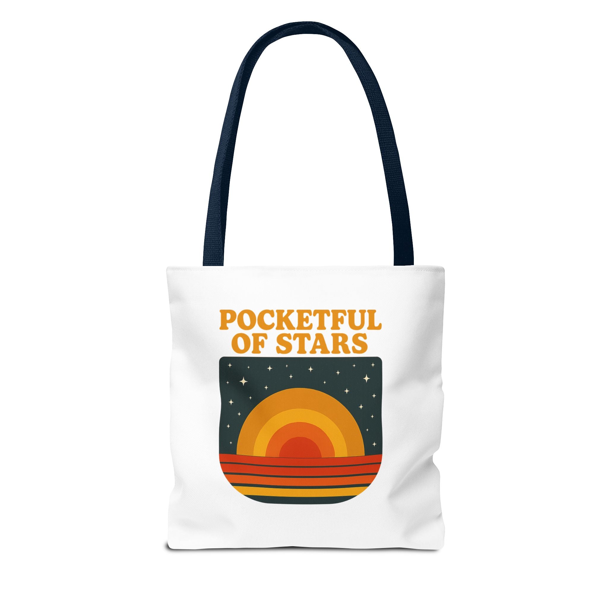 Retro Inspired Tote Bag - Pocketful of Stars, Eco-Friendly Bag, Beach Tote, Gift for Her, Boho Chic Accessory