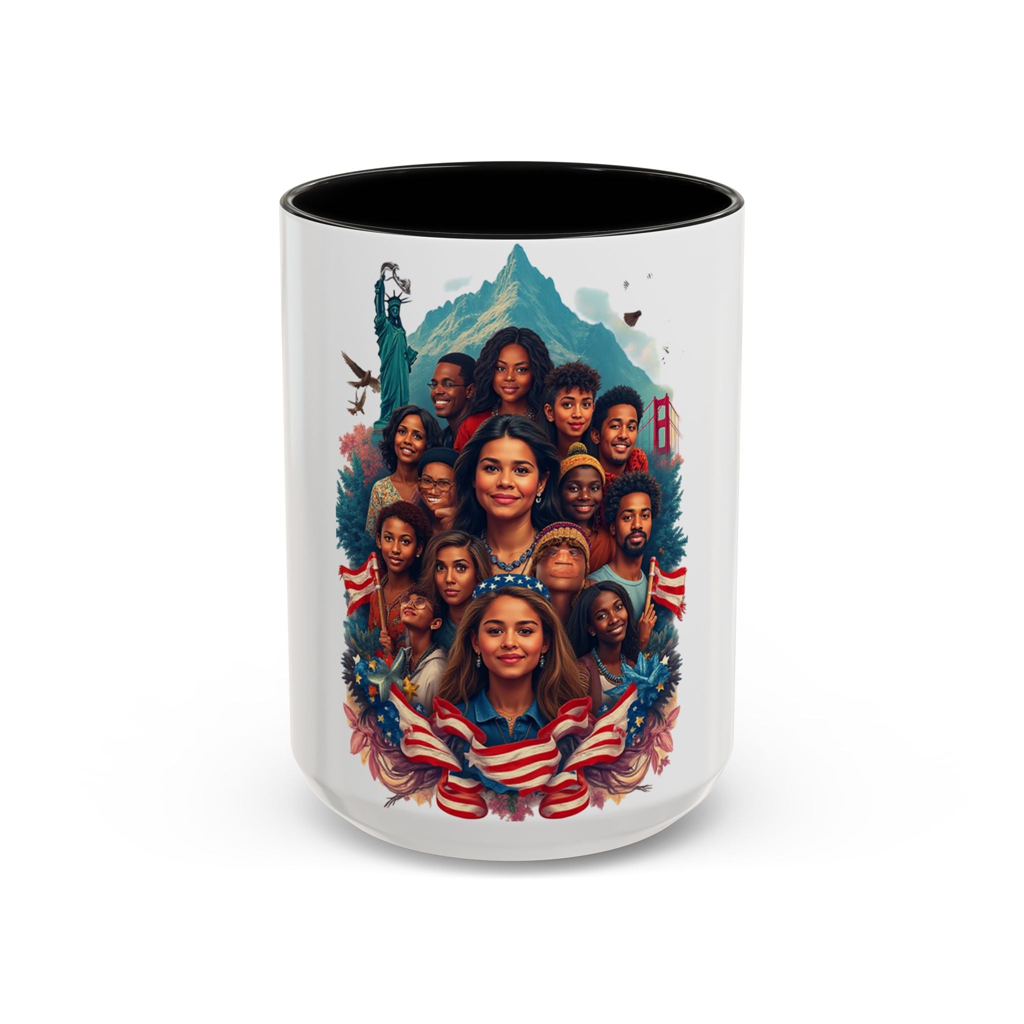 Vibrant Family Heritage Coffee Mug, Personalized Gift, Unique Ceramic Cup, Ideal for Celebrations, Home Decor, Coffee Lover