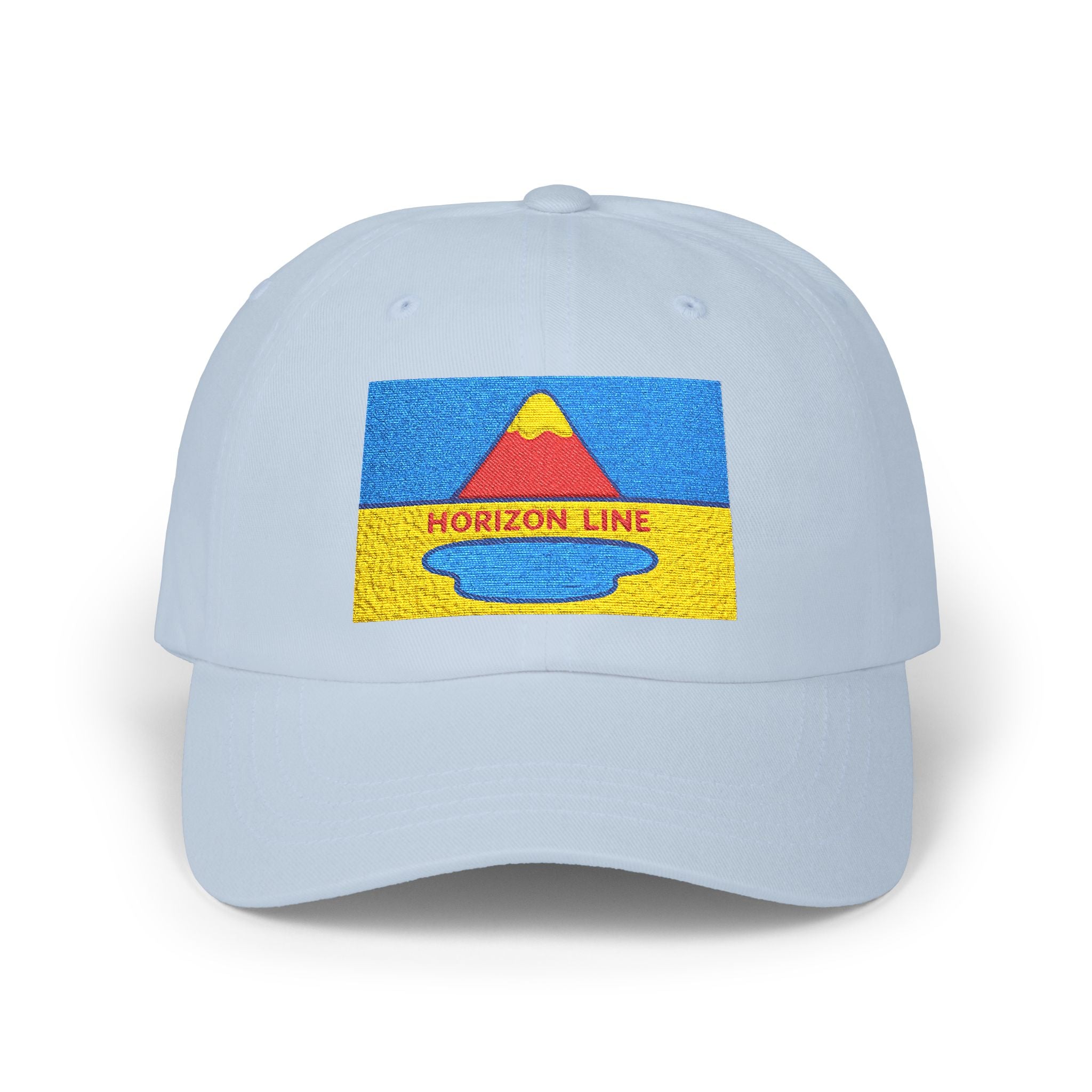 Classic Dad Cap with Horizon Line Design | Casual Hat, Adjustable Cap, Gift for Dads, Summer Accessory, Outdoor Cap