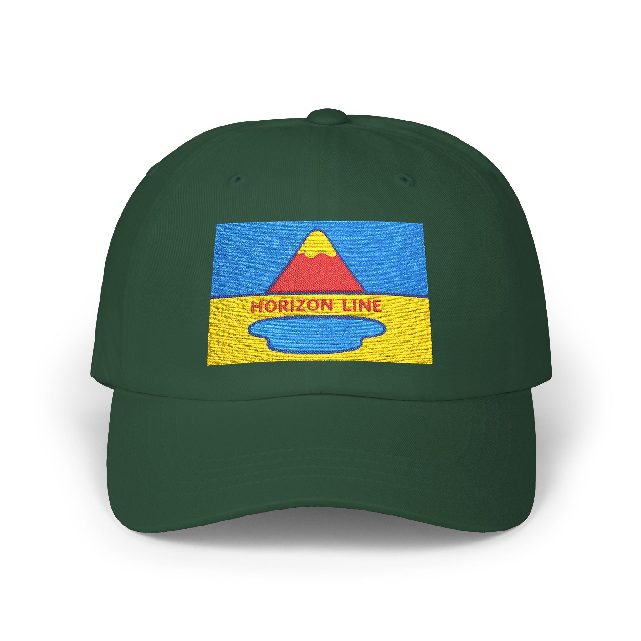 Classic Dad Cap with Horizon Line Design | Casual Hat, Adjustable Cap, Gift for Dads, Summer Accessory, Outdoor Cap