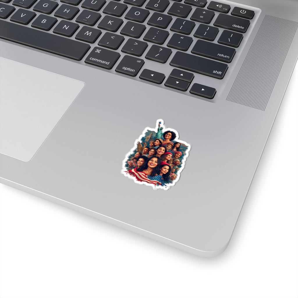 Empowering Cultural Diversity Kiss-Cut Stickers | Celebratory Wall Art, Laptop Decals, Gift for Social Justice Enthusiasts, Holiday Decor