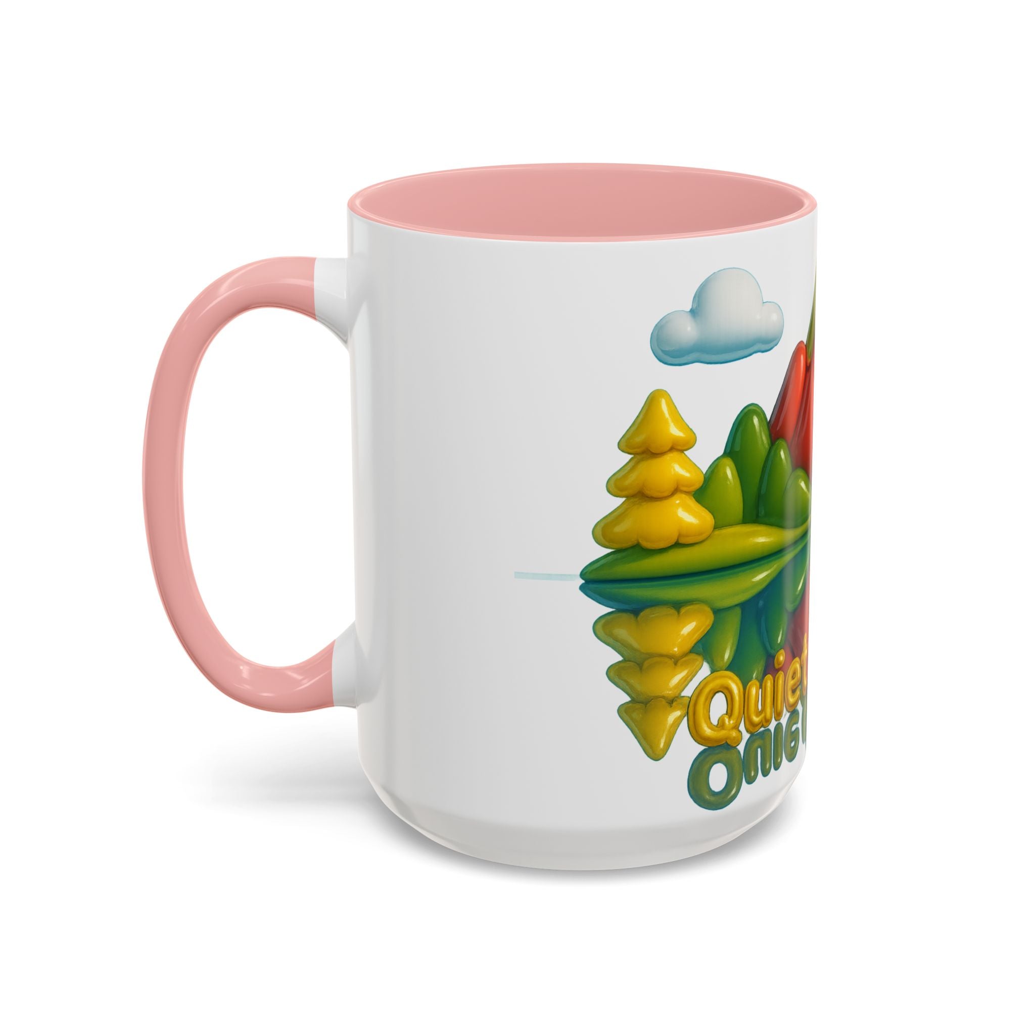 Vibrant Mountain Coffee Mug, Nature Lover Gift, Inspirational Mug, Office Decor, Eco-Friendly Tea Cup