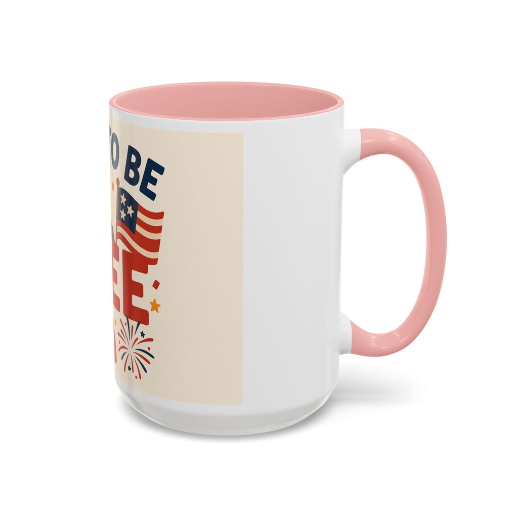 Born to be Free Accent Coffee Mug - Patriotic American Theme, Ideal Gift for Fourth of July, Memorial Day, Home or Office Decor, Fun [...]