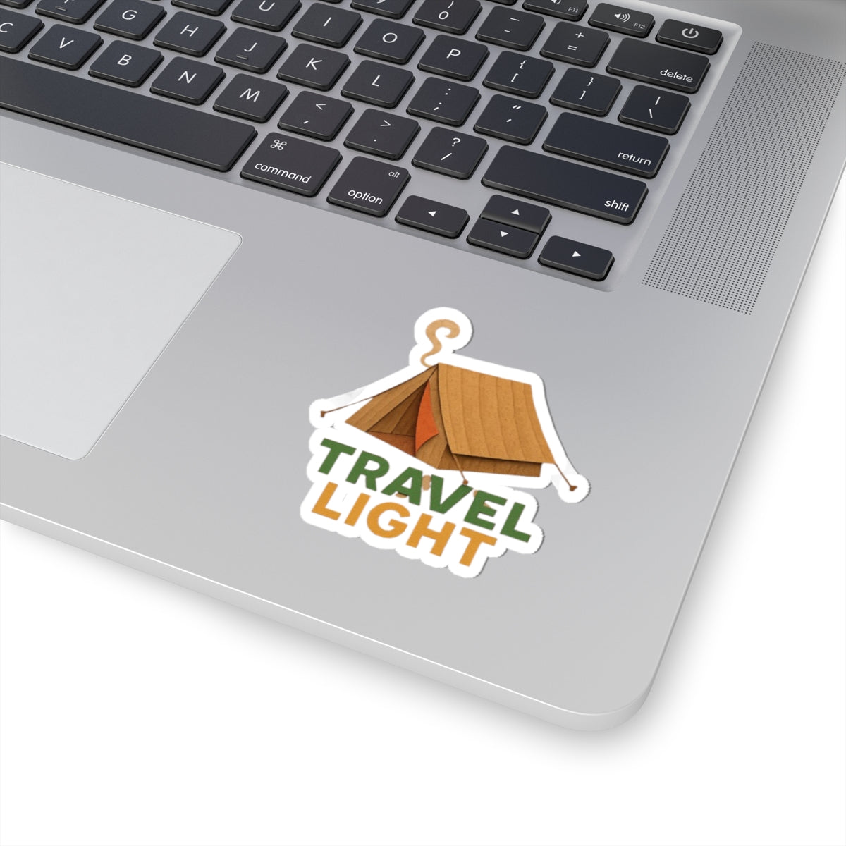 Travel Light Camping Stickers, Adventure Decals, Laptop Decoration, Outdoor Enthusiast Gift, Travel Accessories, Fun Camping Aesthetic