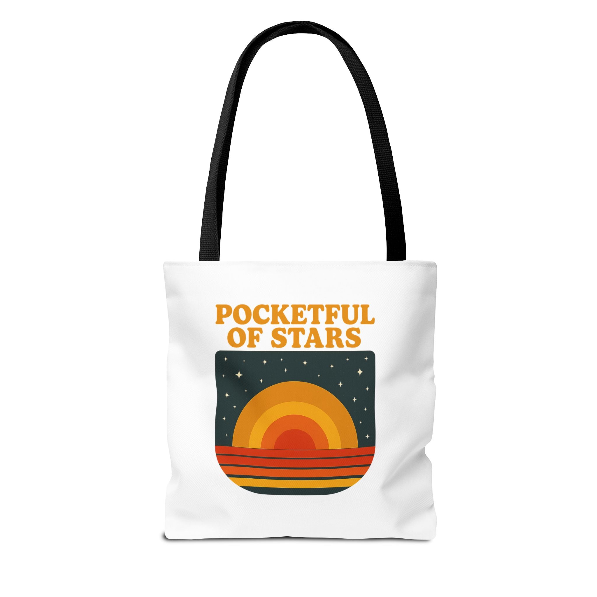 Retro Inspired Tote Bag - Pocketful of Stars, Eco-Friendly Bag, Beach Tote, Gift for Her, Boho Chic Accessory