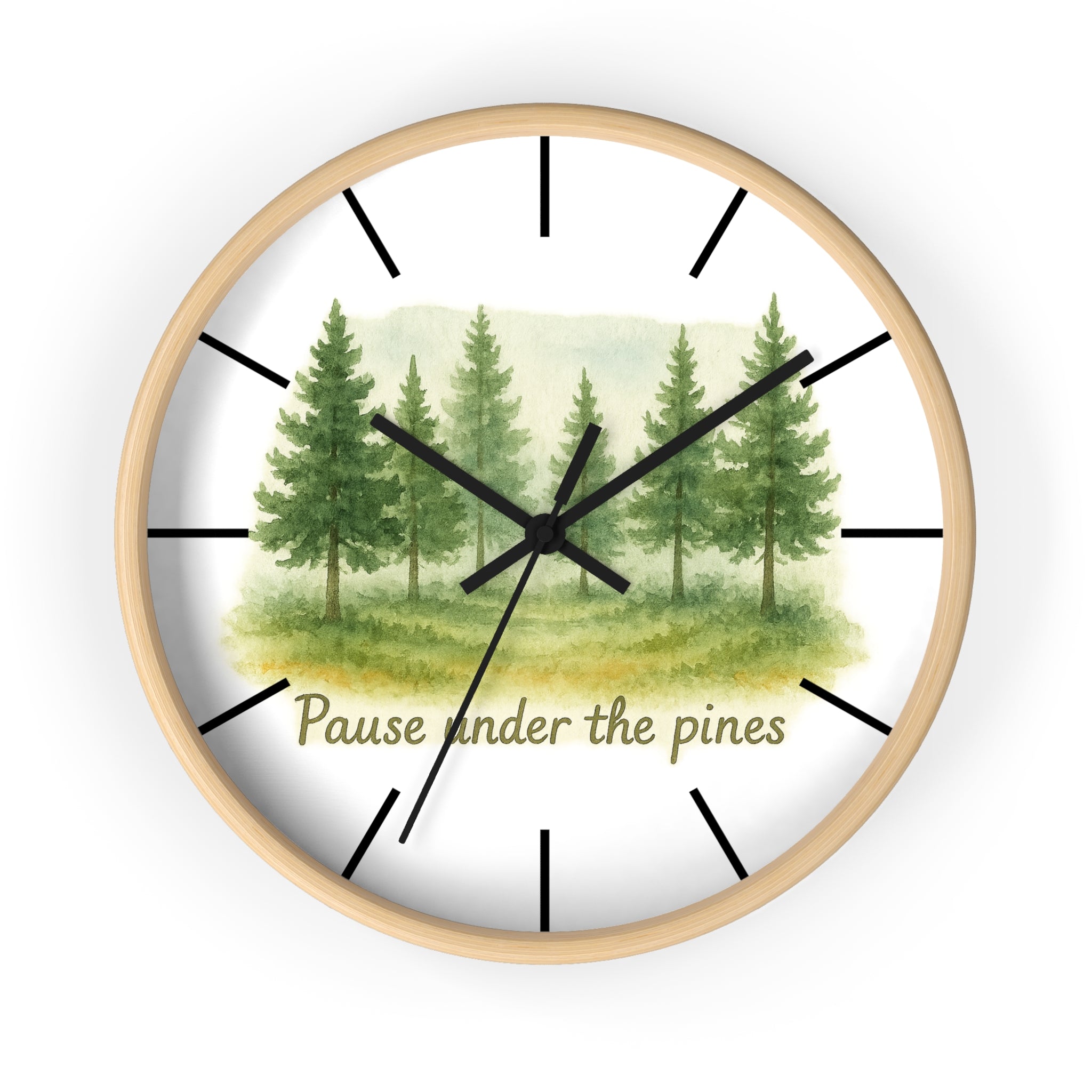 Nature-Inspired Wall Clock with Forest Design | 'Pause Under the Pines' | Perfect for Home Decor, Gift for Nature Lovers, Cozy Living [...]
